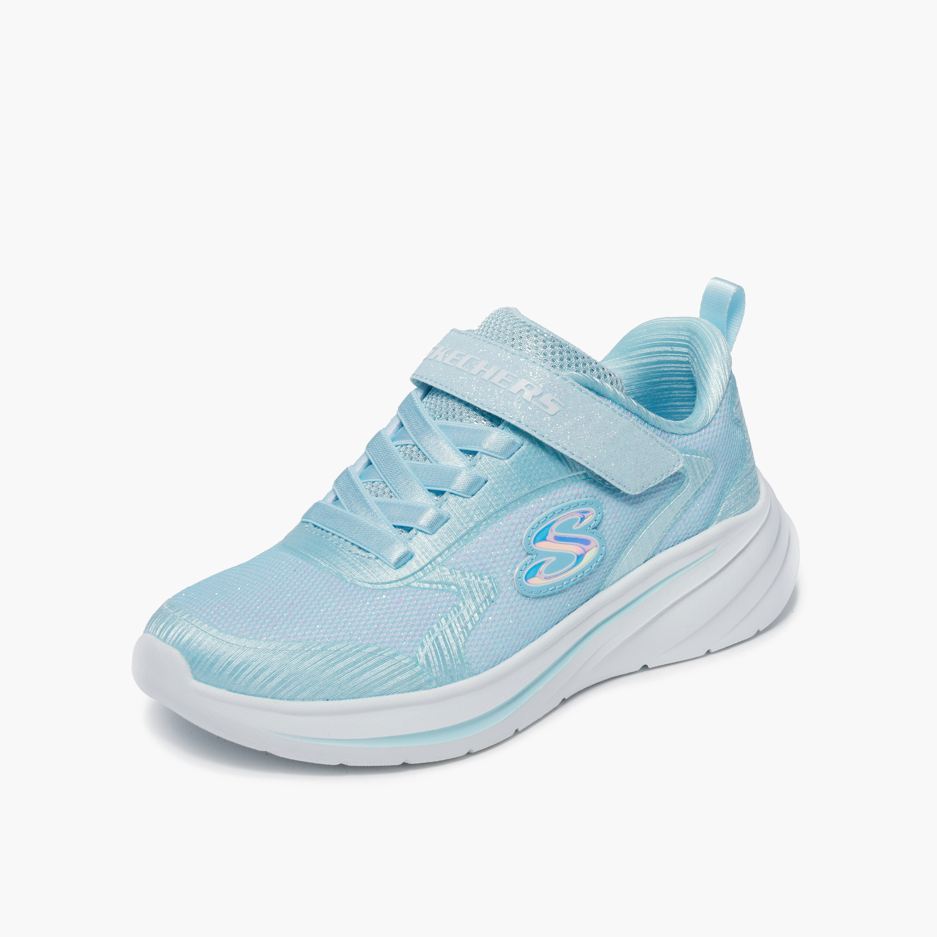 Skechers Girls Wave 92 Hook & Loop Sports Shoes-girls-shoes-sneakers-image-3