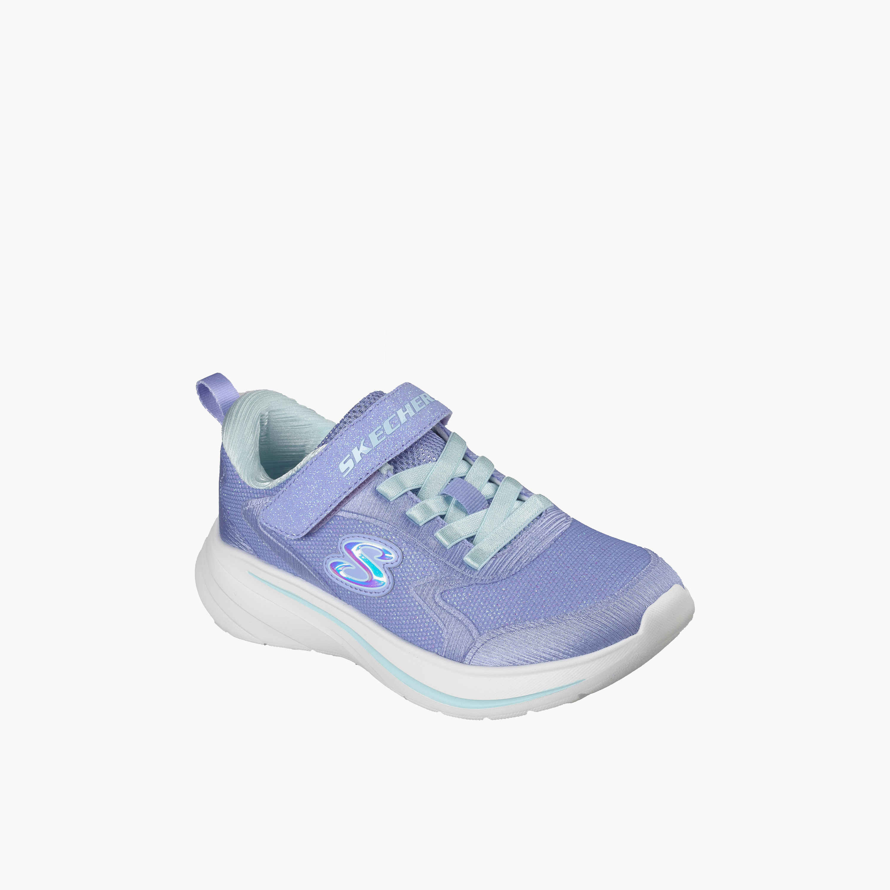 Skechers Girls WAVE 92 Hook & Loop Sneakers - 303557L-PERI-CP-girls-shoes-sports-image-1