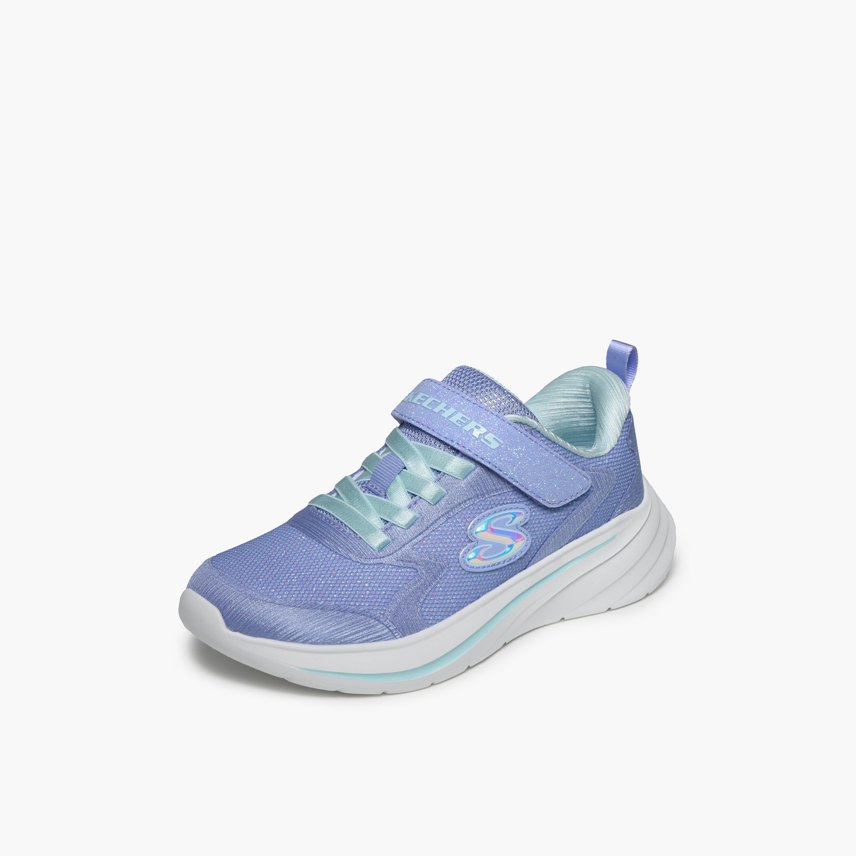 Skechers Girls WAVE 92 Hook & Loop Sneakers - 303557L-PERI-CP-girls-shoes-sports-image-4