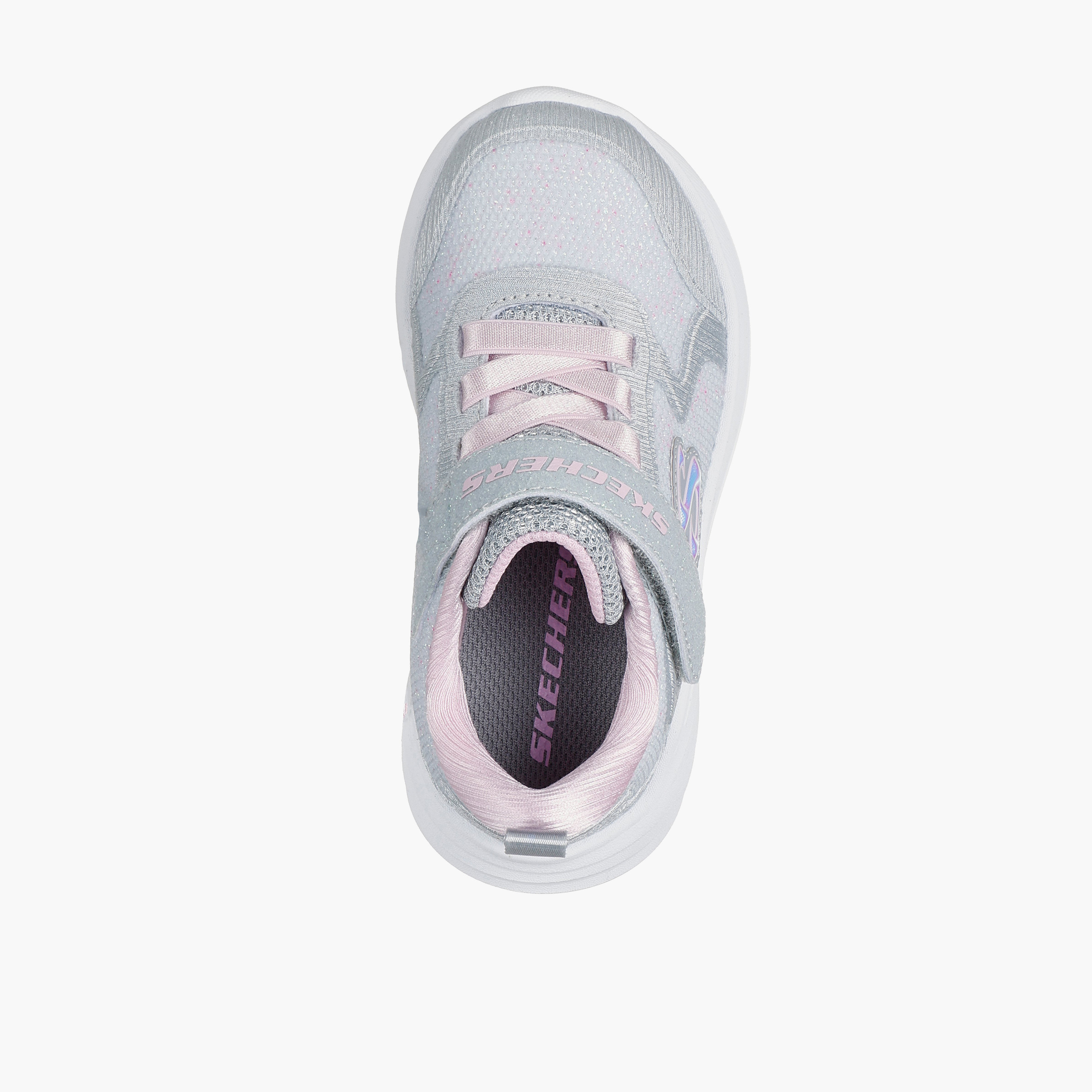 Skechers Girls WAVE 92 Hook & Loop Sneakers-sports-girls-shoes-image-2