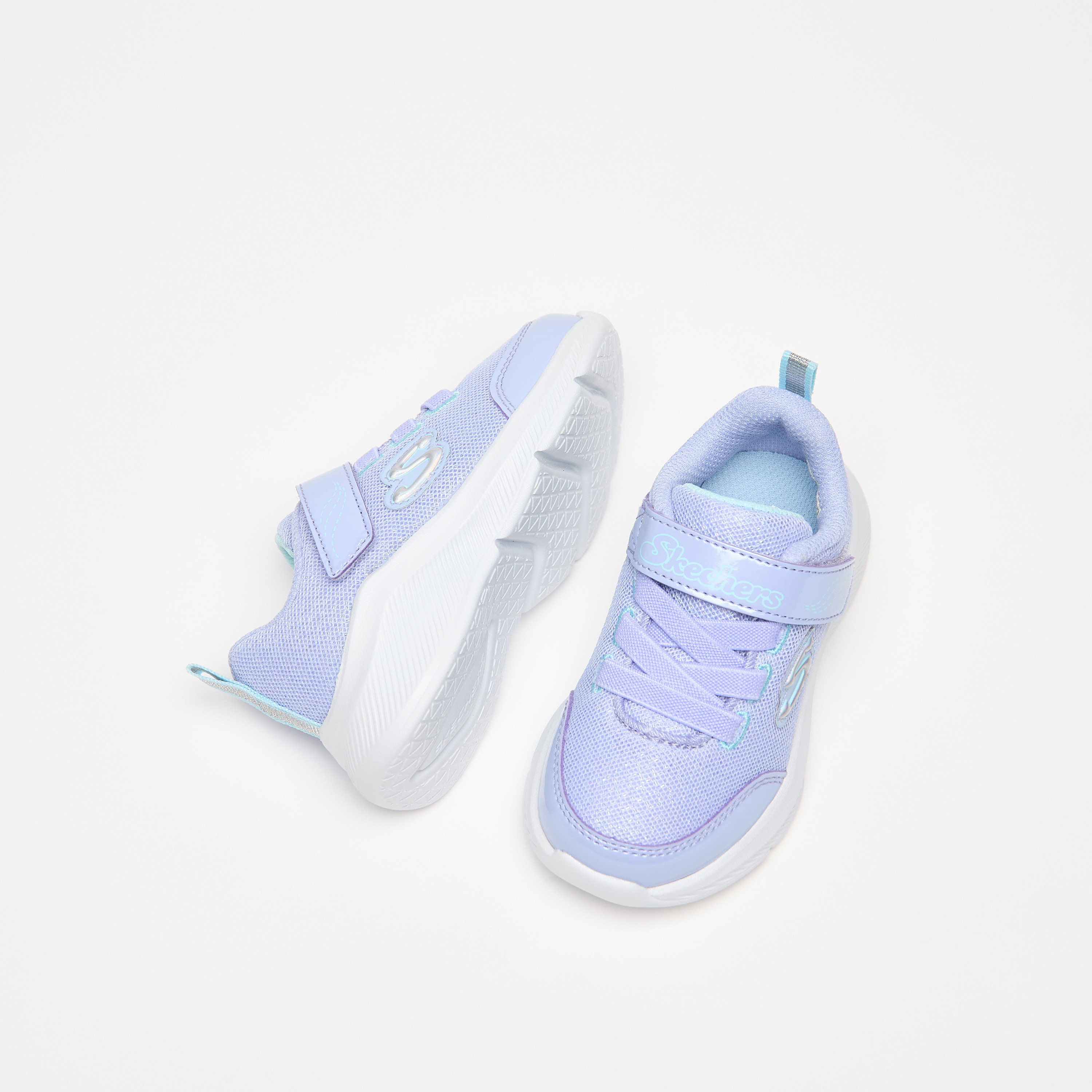 Skechers Sole Swifters Baby Memory Foam Low Ankle Sneakers 303563N-AQPK | OE-baby-girls-shoes-closedshoes-image-6