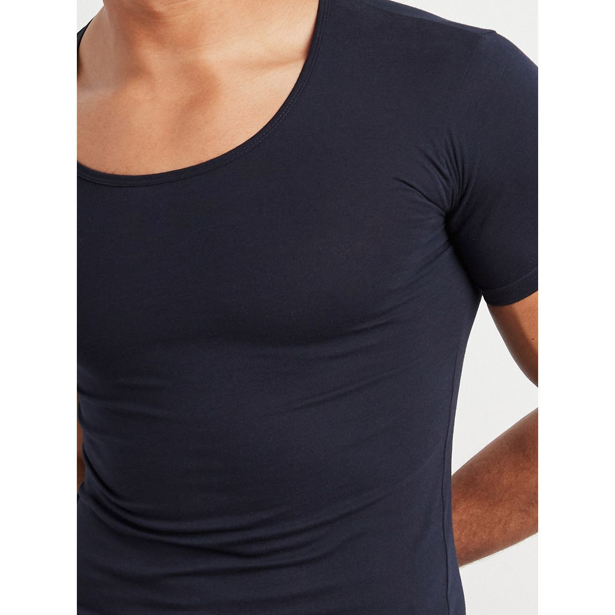 Styli Cotton Scoop Neck Slim Fit T-shirt-men-clothing-tshirtsandpolos-vests-image-3