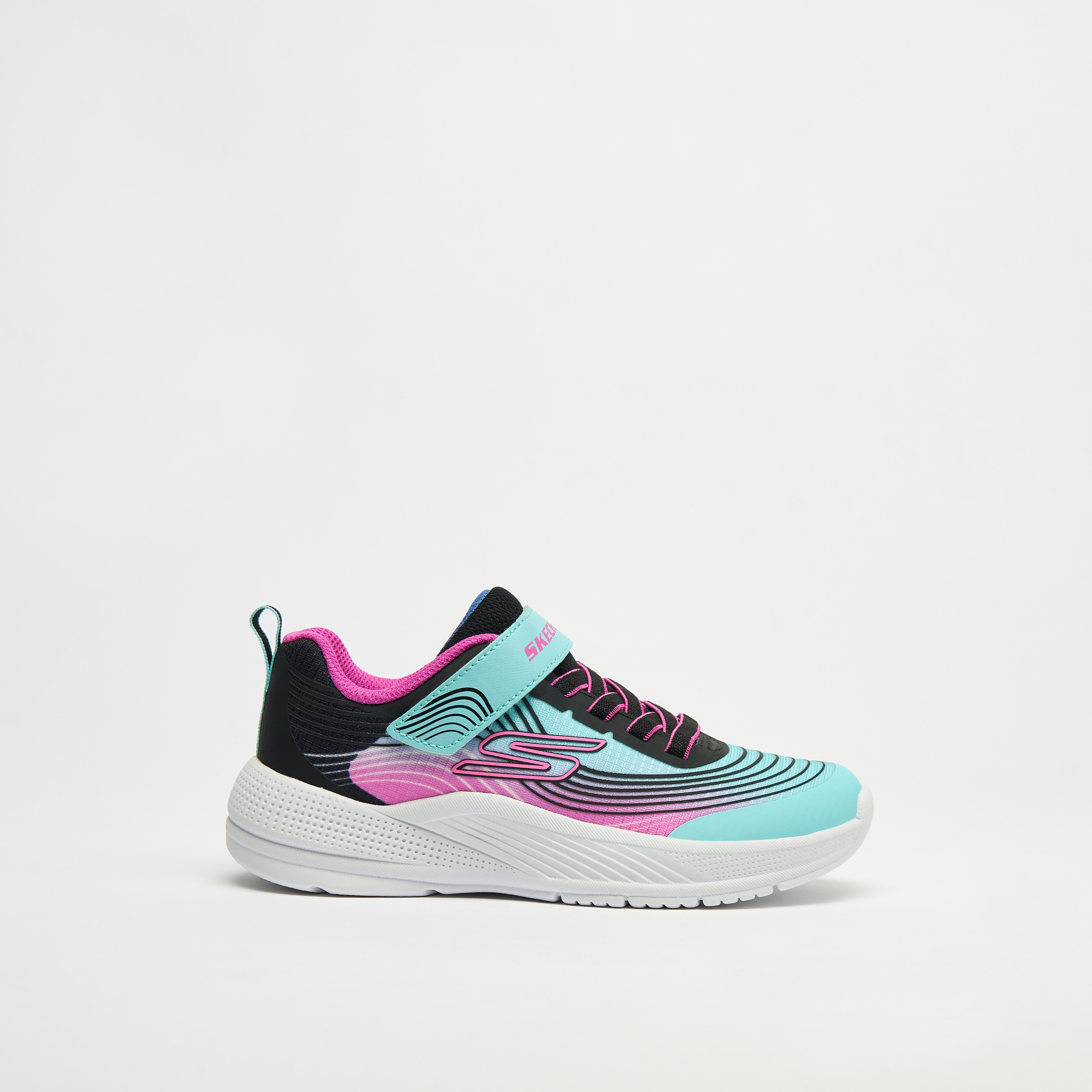 Skechers Girls Microspec Advance Hook & Loop Sneakers 303575L | OE-girls-shoes-sneakers-image-4