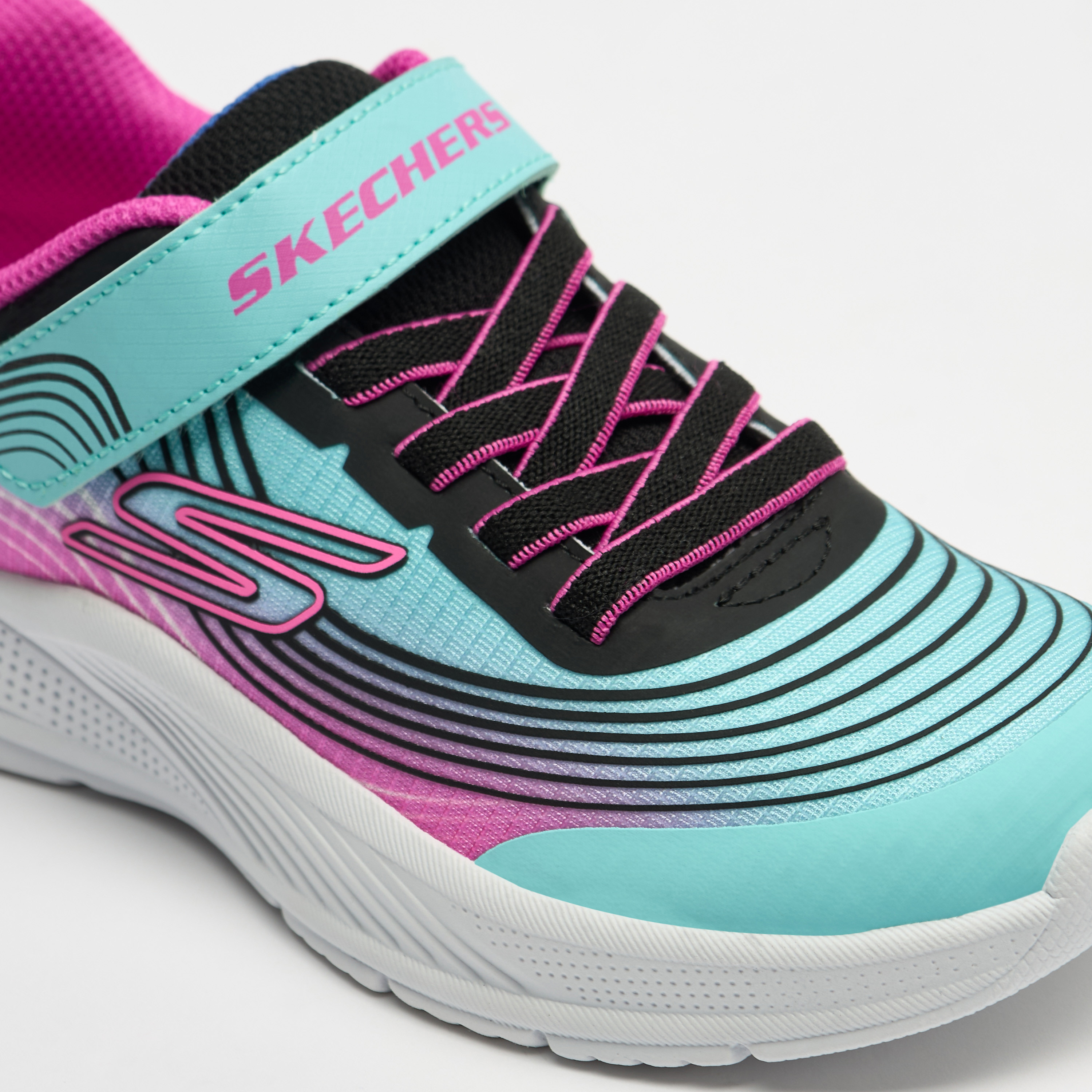Skechers Girls Microspec Advance Hook & Loop Sneakers 303575L | OE-girls-shoes-sneakers-image-7