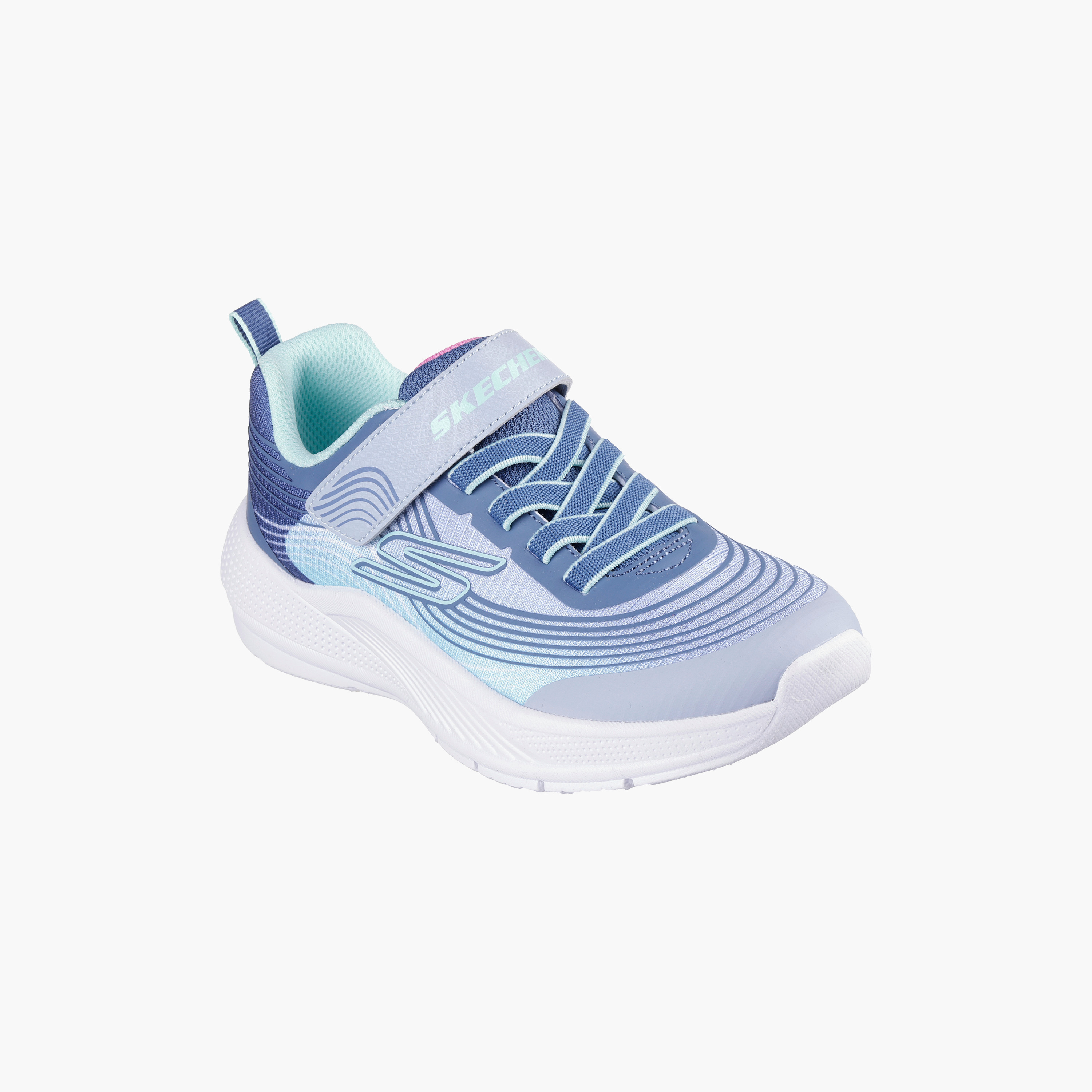 Skechers Girls Microspec Advance Hook & Loop Sneakers 303575L | OE-girls-shoes-sneakers-image-9