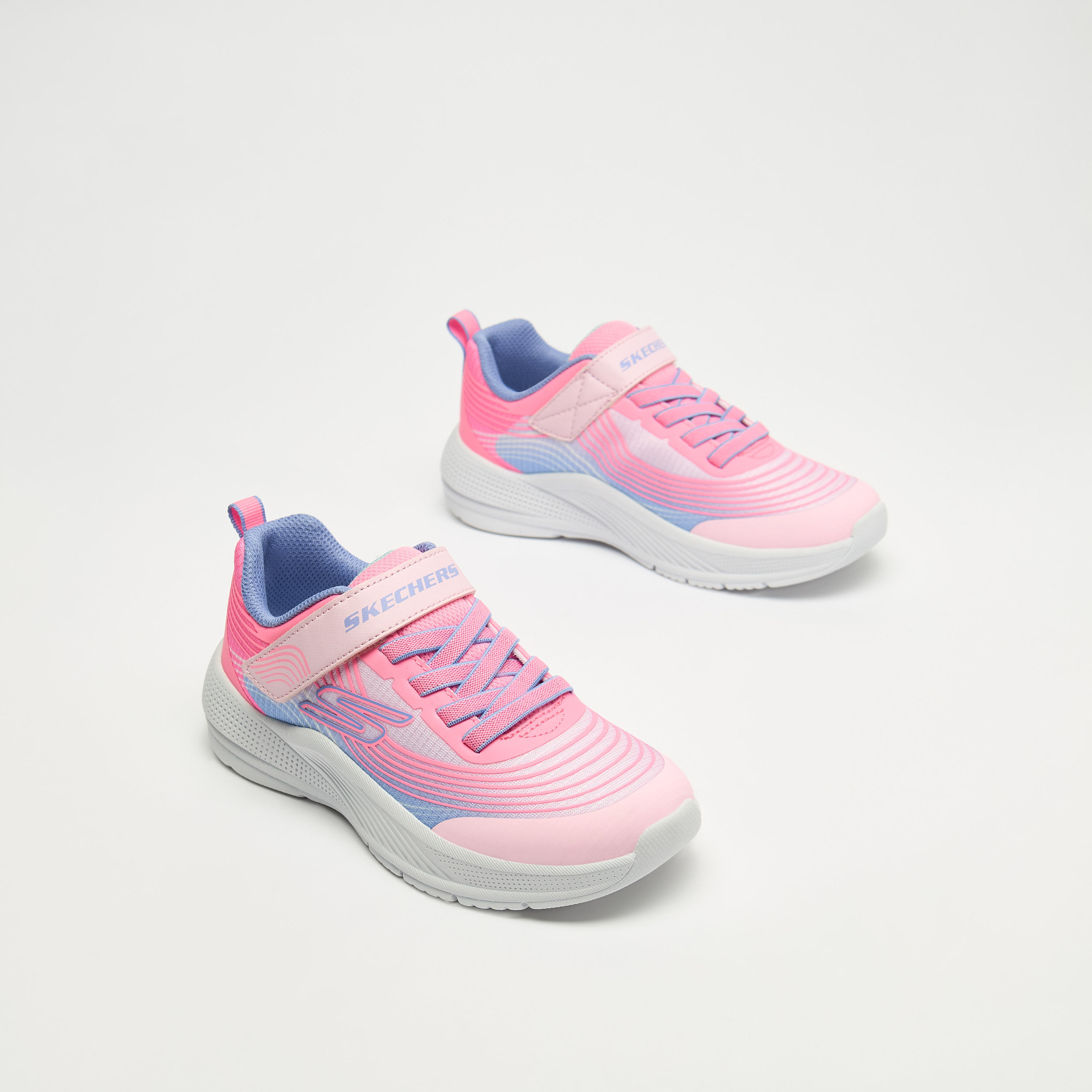 Skechers Girls Microspec Advance Hook & Loop Sneakers 303575L | OE-girls-shoes-sneakers-image-14