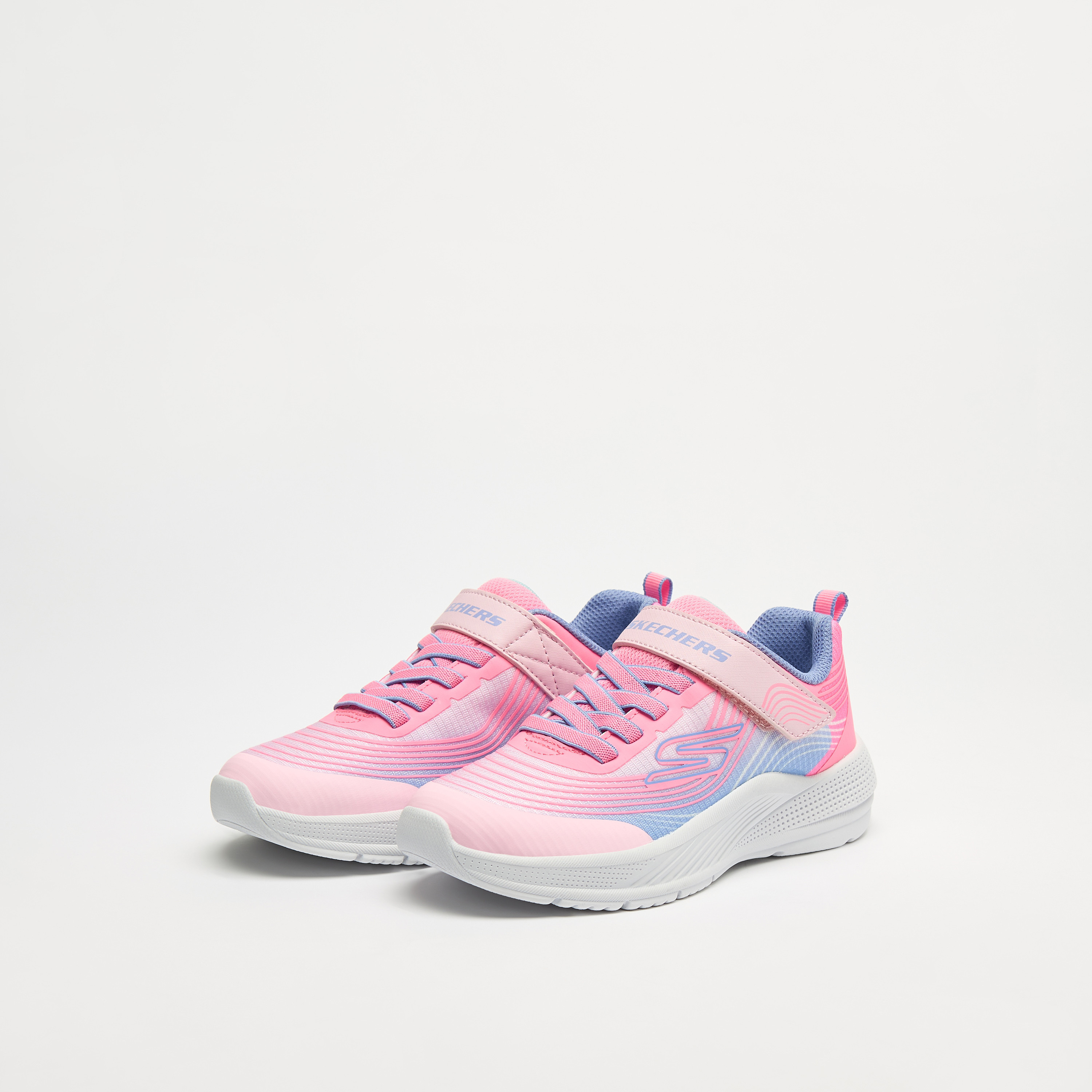 Skechers Girls Microspec Advance Hook & Loop Sneakers 303575L | OE-girls-shoes-sneakers-image-15