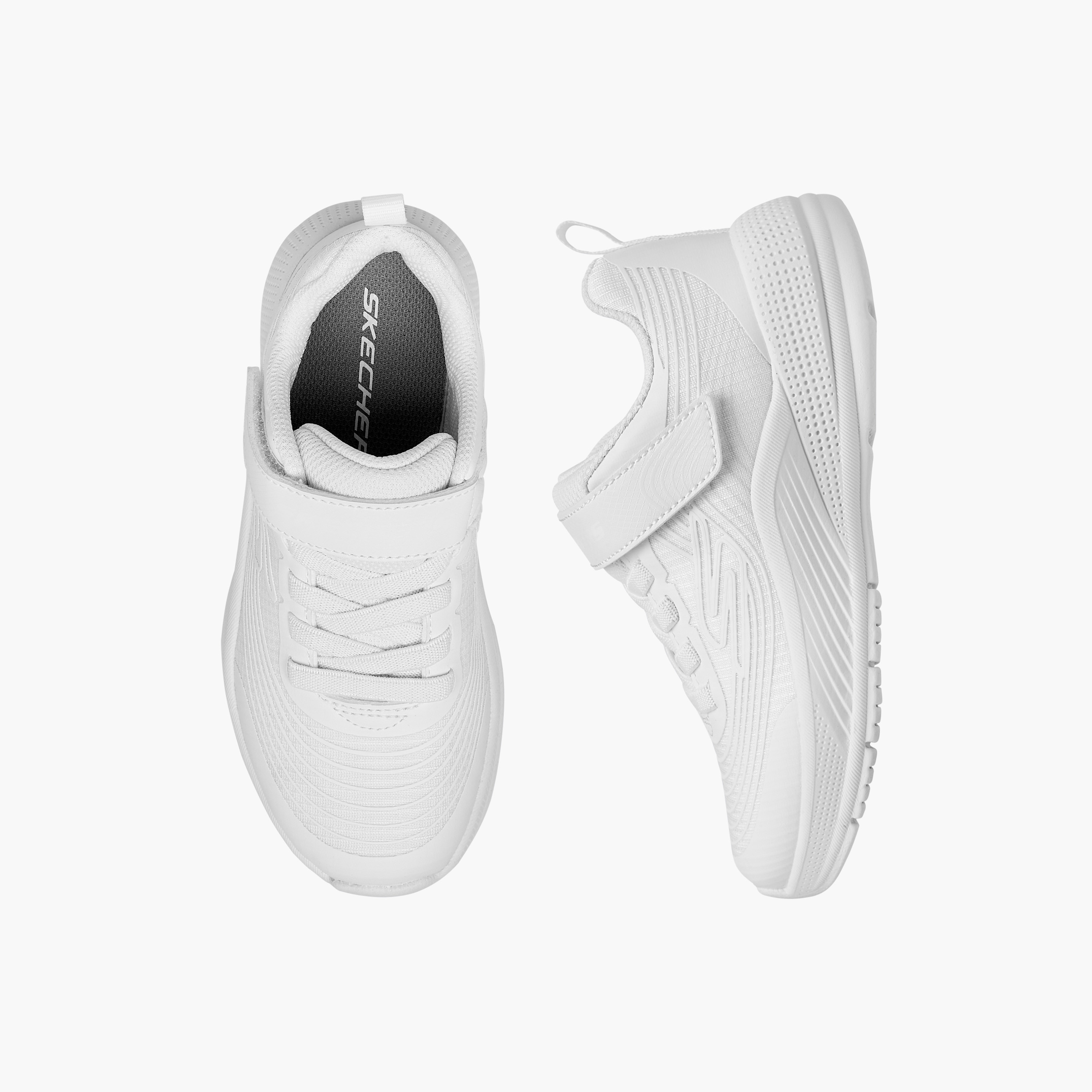 Skechers Girls Microspec Advance Hook & Loop Sneakers 303575L | OE-girls-shoes-sneakers-image-27