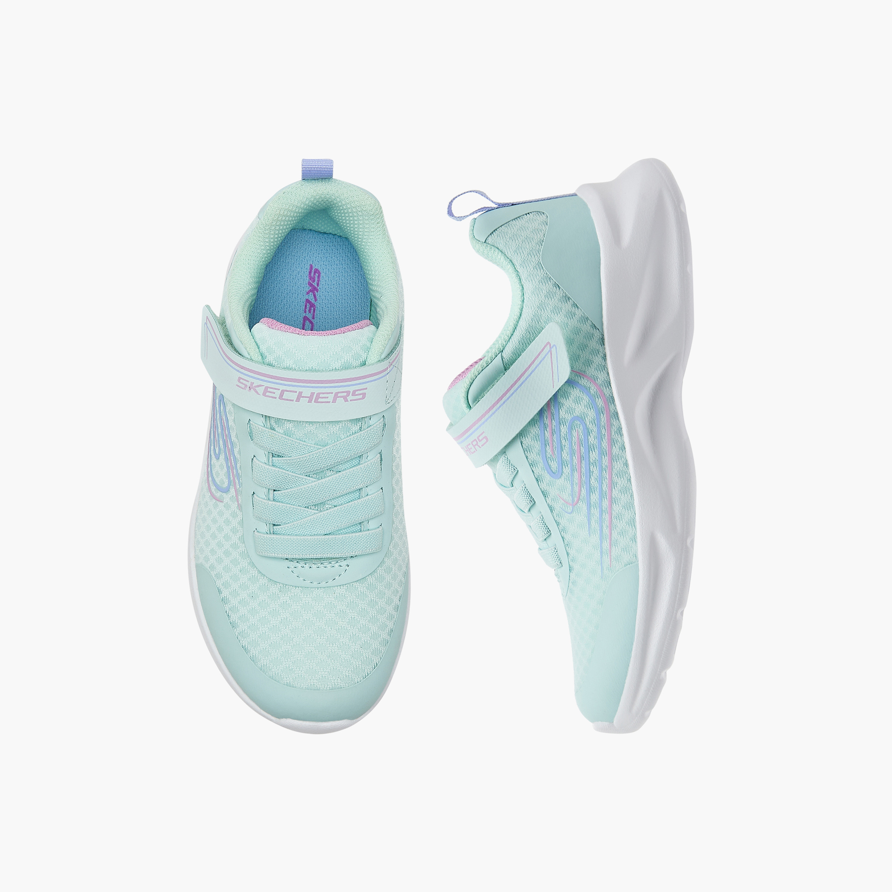 Skechers Girls Dynamatic Hook & Loop Sneakers 303577L | OE-girls-shoes-sneakers-image-1