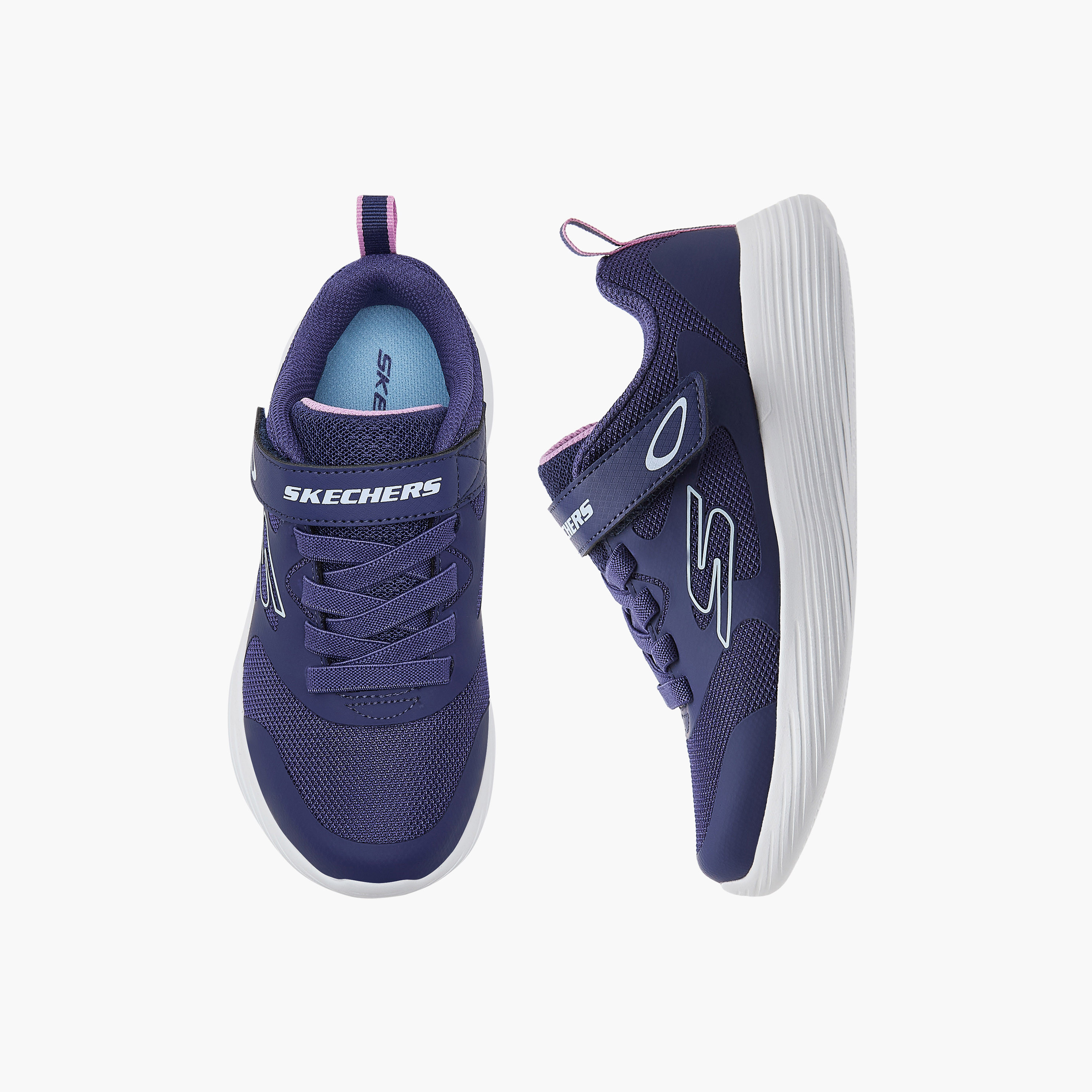 Skechers Girls GO RUN 400 V2 Hook & Loop Running Shoes-girls-shoes-sports-image-1