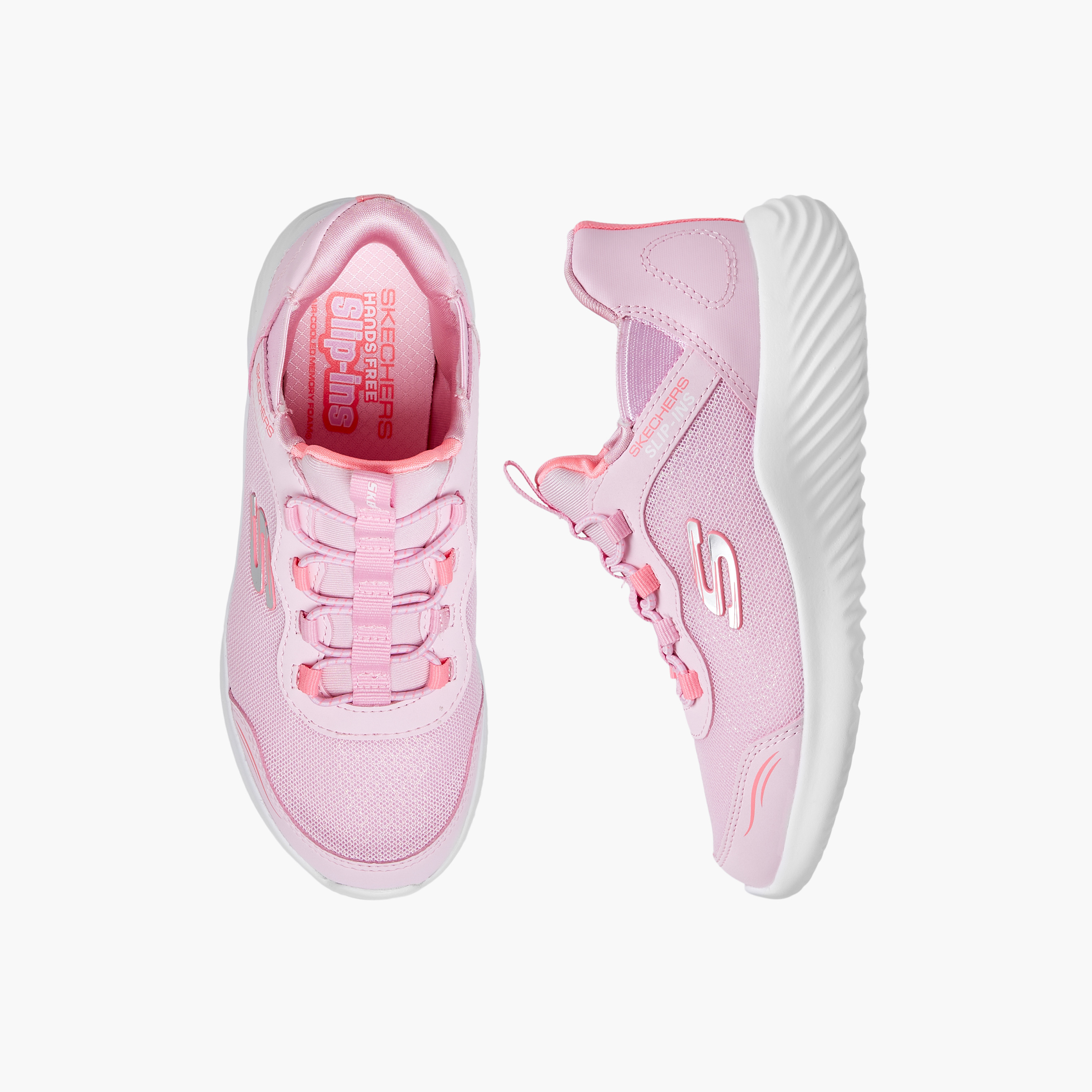 Skechers Girls BOUNDER Slip-On Walking Shoes-girls-shoes-sports-image-1