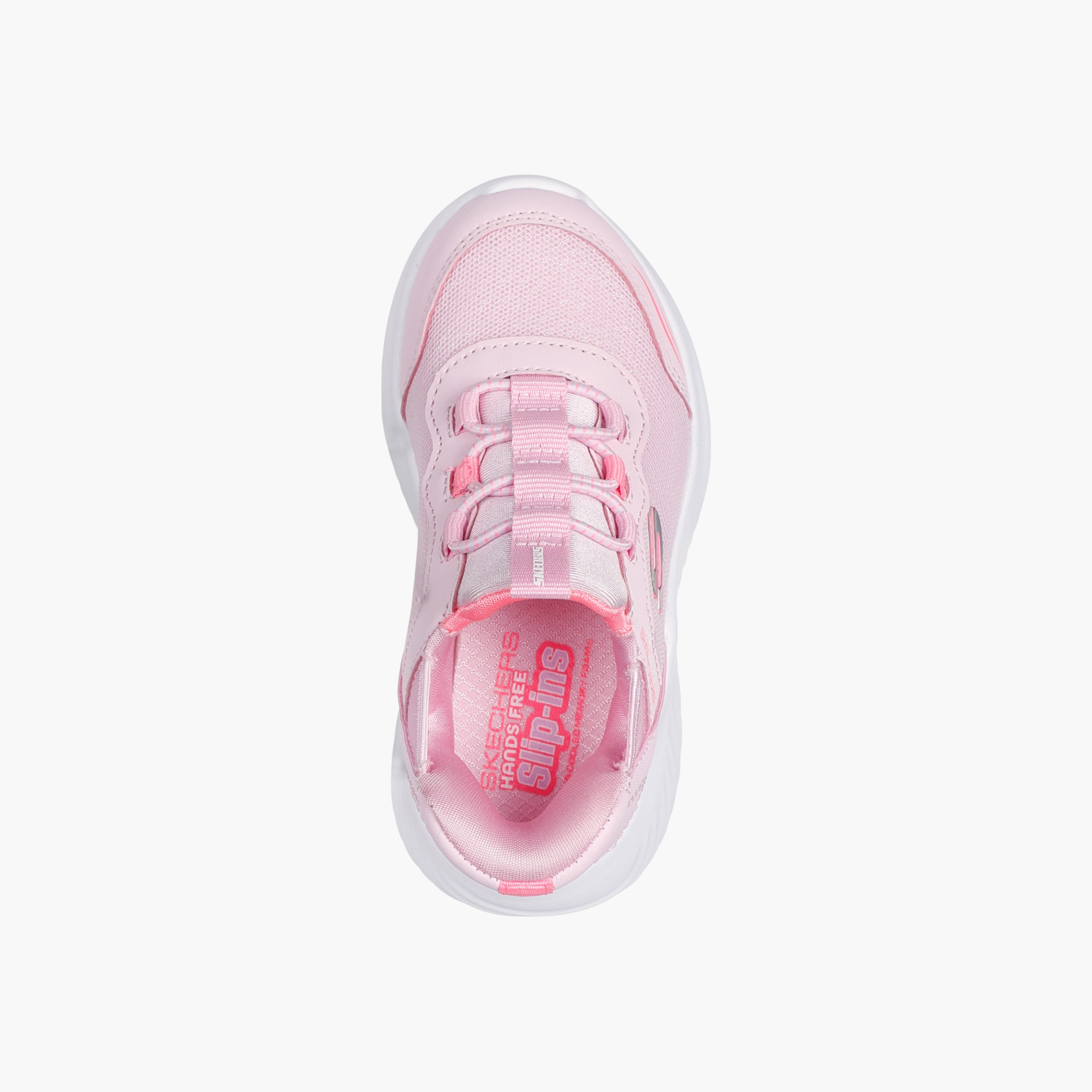 حذاء رياضي سهل الارتداء باوندر للبنات من سكتشرز - 303585N-LTPK-girls-shoes-sneakers-image-3