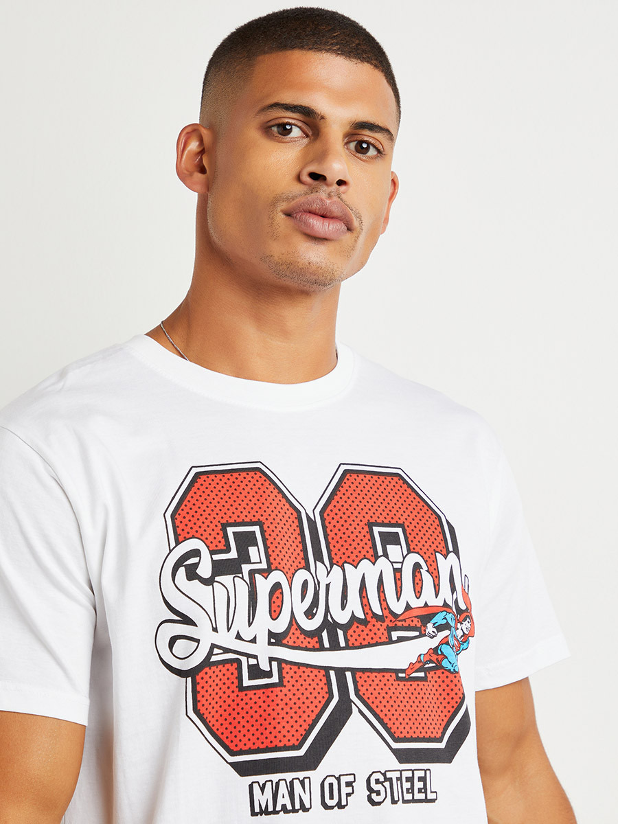 Styli Superman Printed T-shirt and Pyjama Set-men-clothing-nightwear-sets-image-2