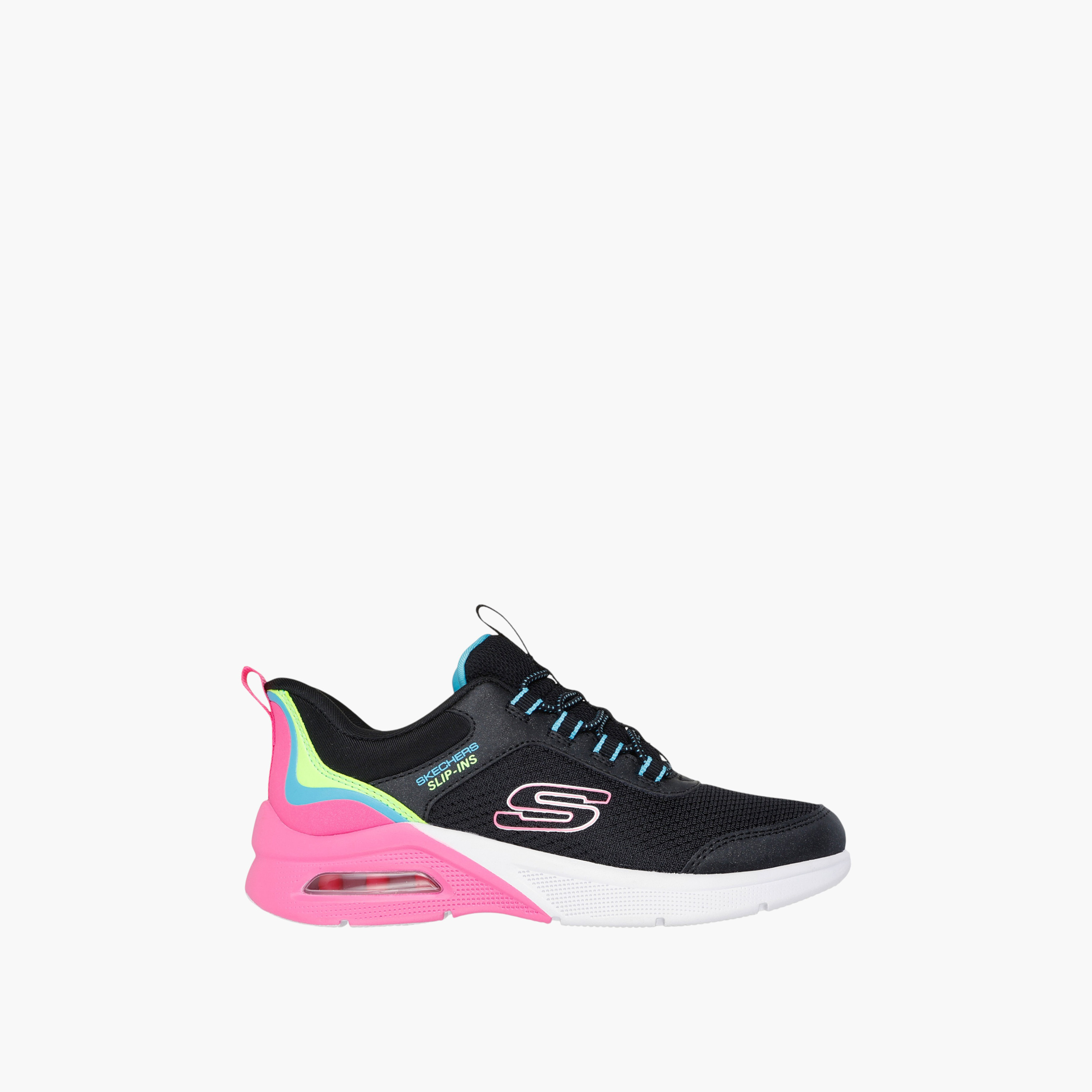 Skechers Girls' MICROSPEC MAX Slip-On Sports Shoes - 303594L-BKMT-girls-shoes-sneakers-image-2