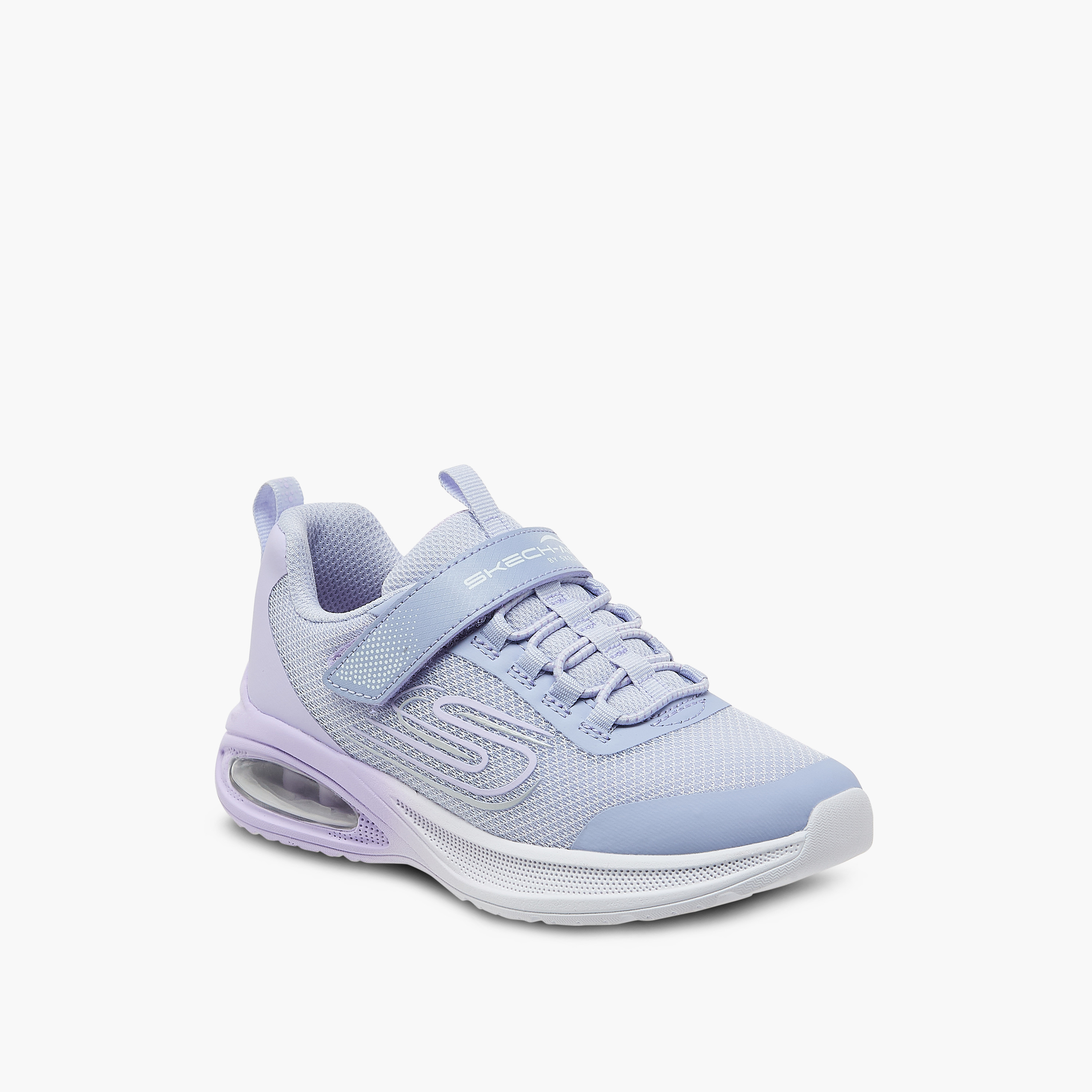 Skechers Girls MICROSPEC MAX ADVANCE Hook & Loop Sneakers 303595L | OE-girls-shoes-sneakers-image-2