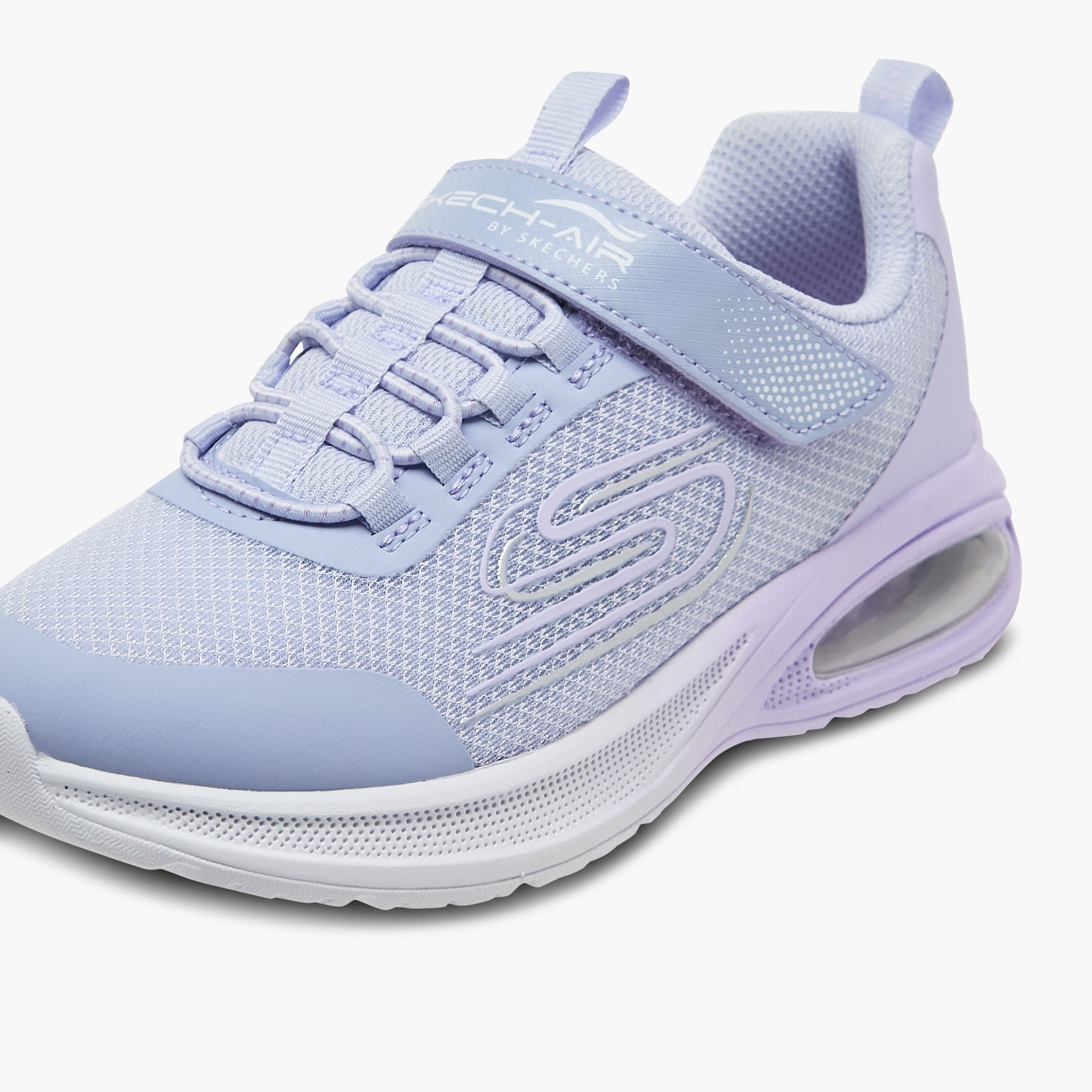 Skechers Girls MICROSPEC MAX ADVANCE Hook & Loop Sneakers 303595L | OE-girls-shoes-sneakers-image-4