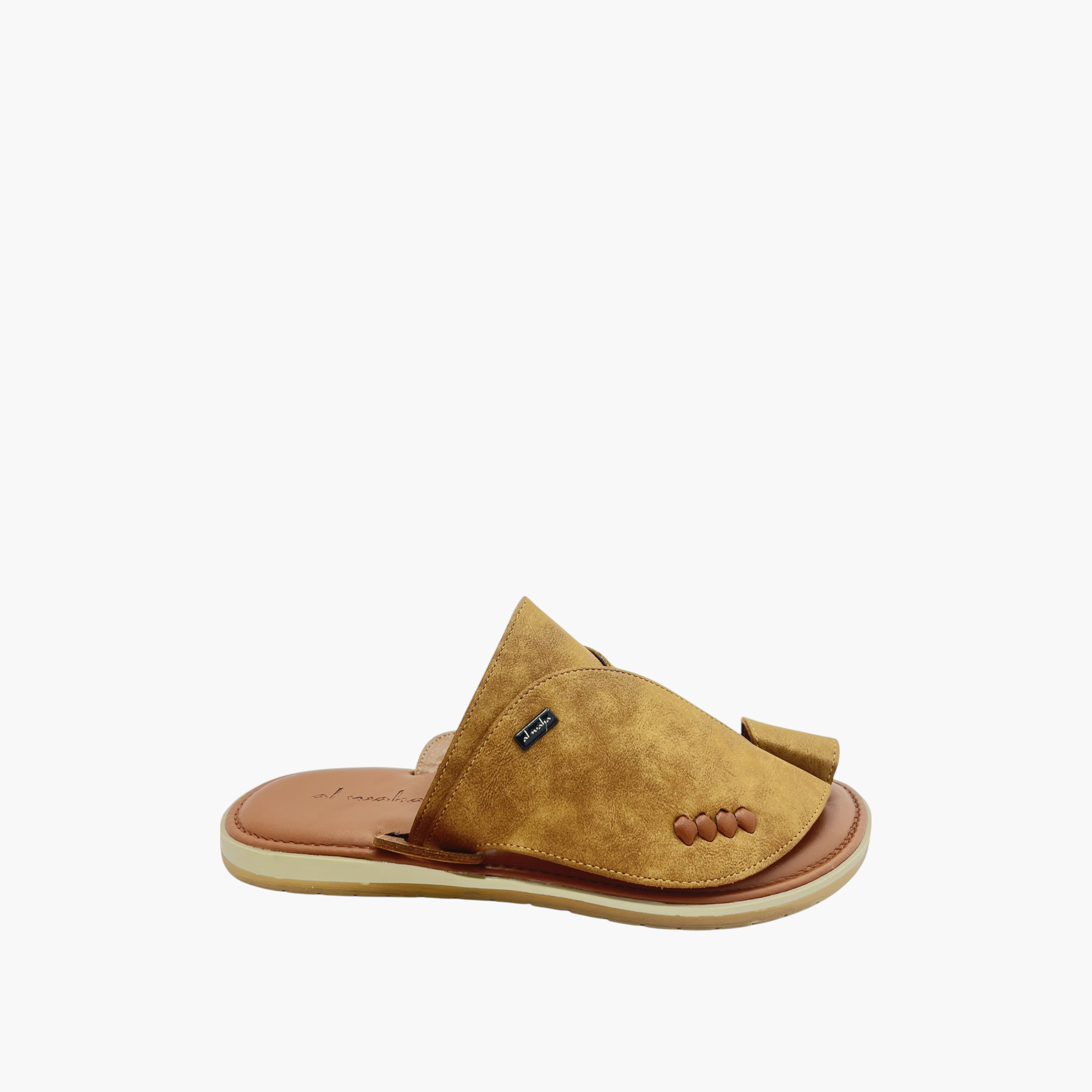 Al Waha Textured Slip-On Arabic Sandals-men-shoes-sandals-image-1