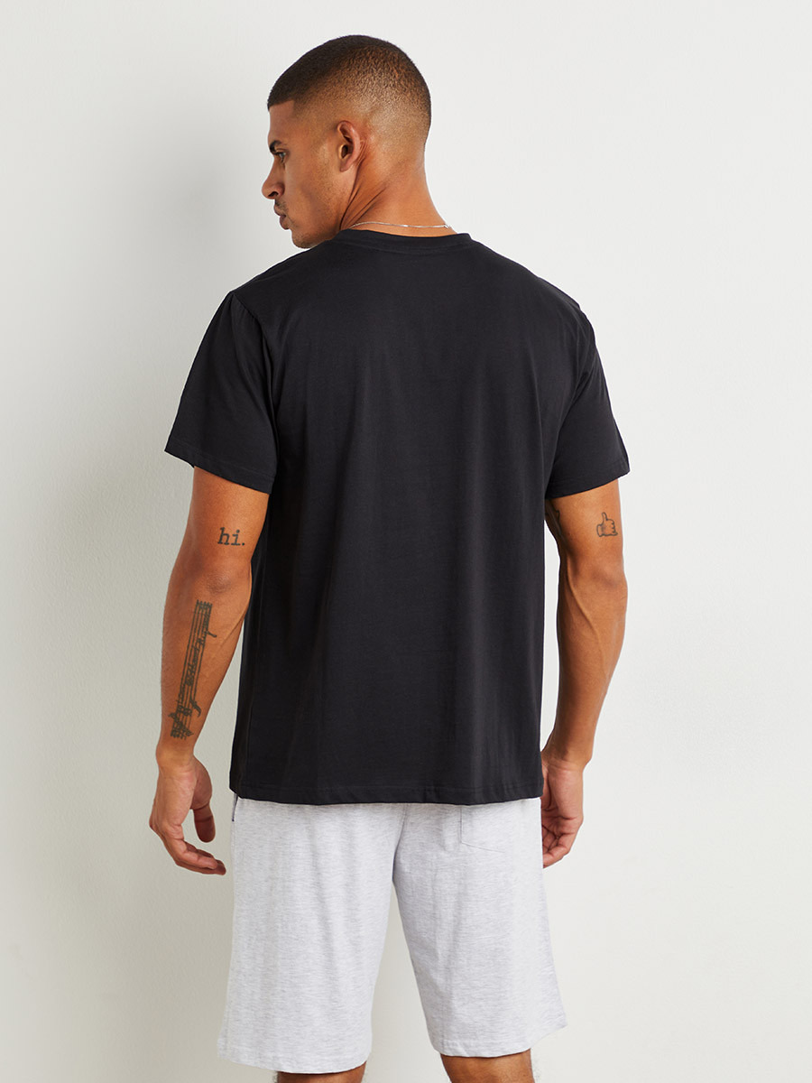 Disney Mickey Mouse T-shirt and Short Set-men-clothing-nightwear-tshirts-image-4