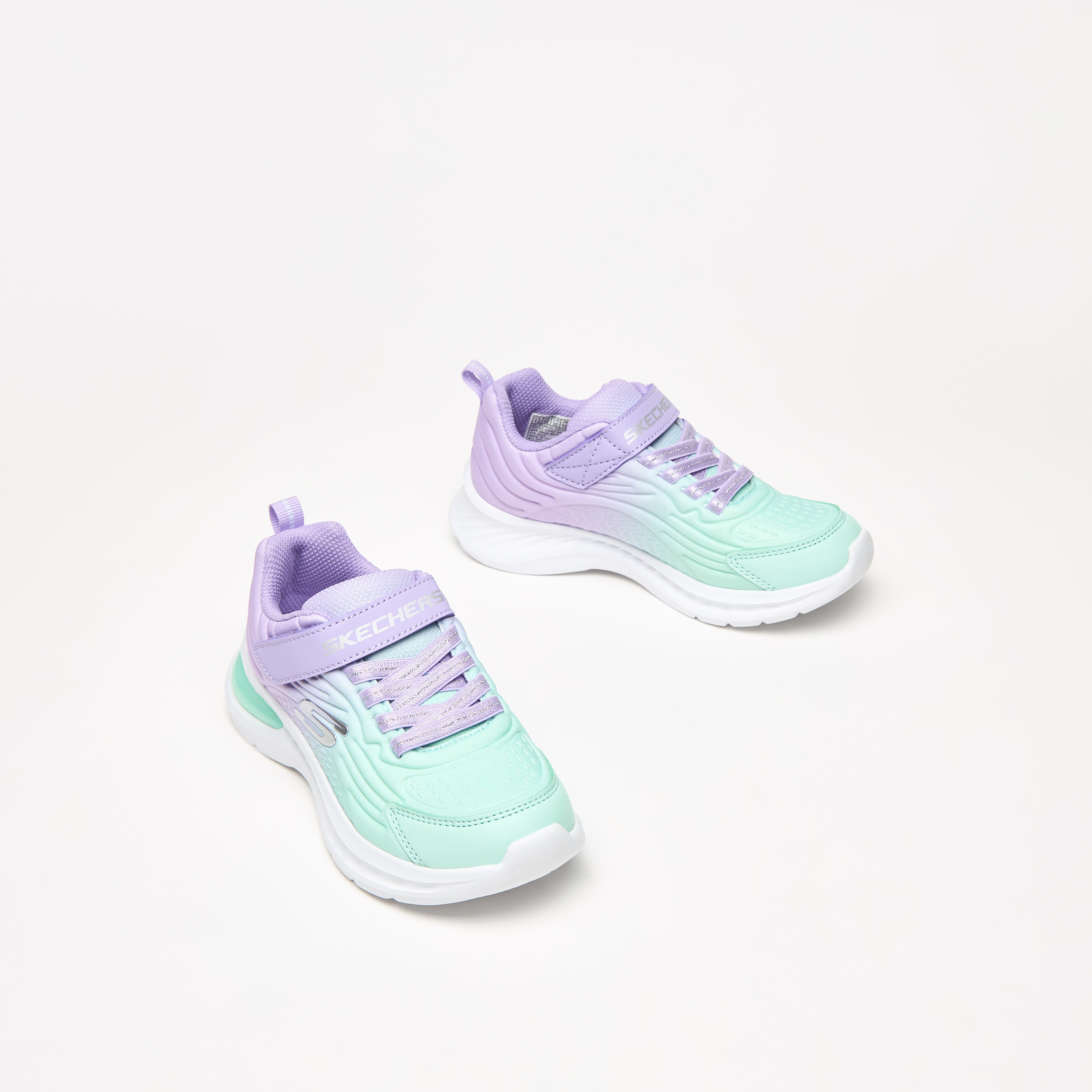 Skechers Jumpsters-Tech Girls Memory Foam Low Ankle Sneakers 303603L-LVTQ | OE-girls-shoes-sneakers-image-1