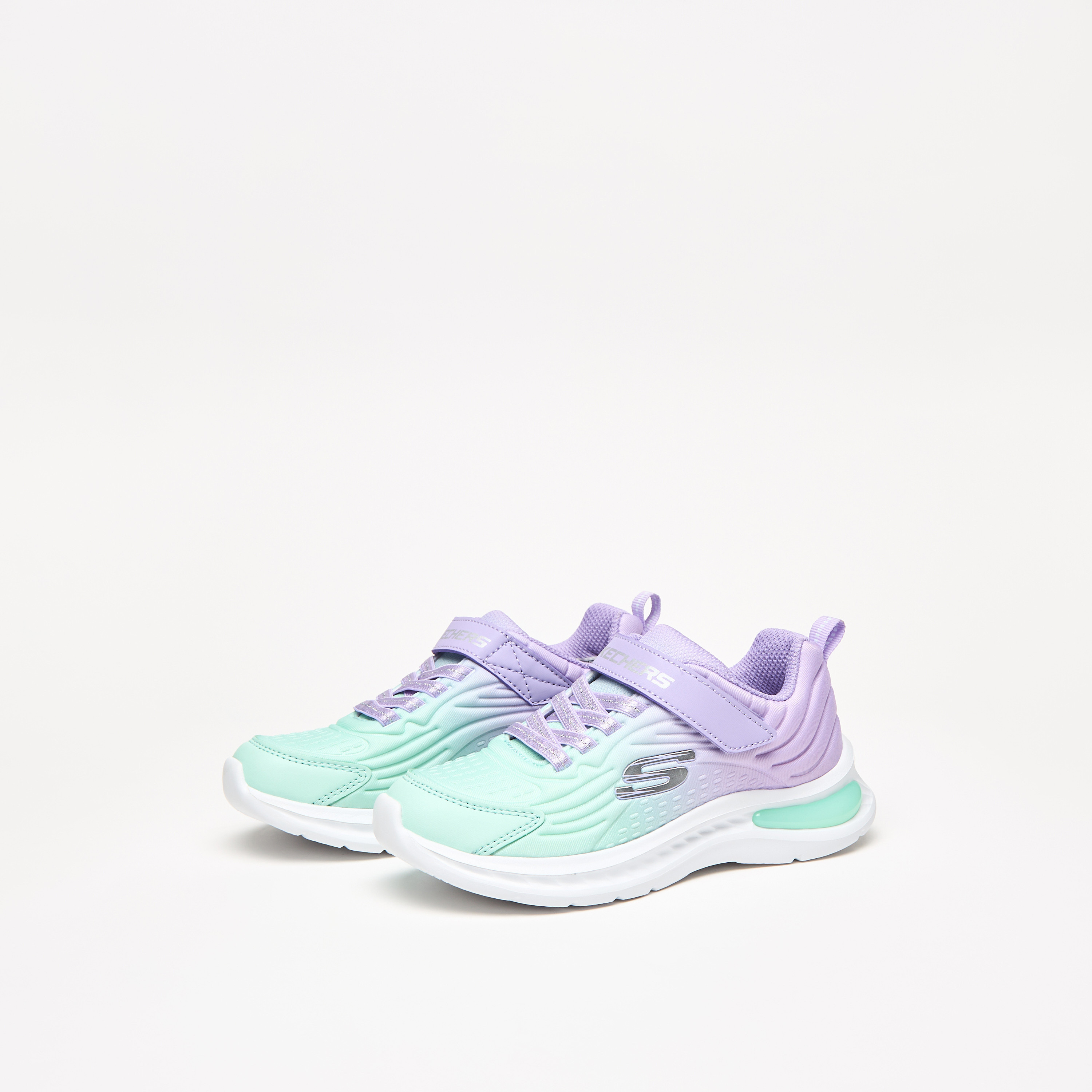 Skechers Jumpsters-Tech Girls Memory Foam Low Ankle Sneakers 303603L-LVTQ | OE-girls-shoes-sneakers-image-2