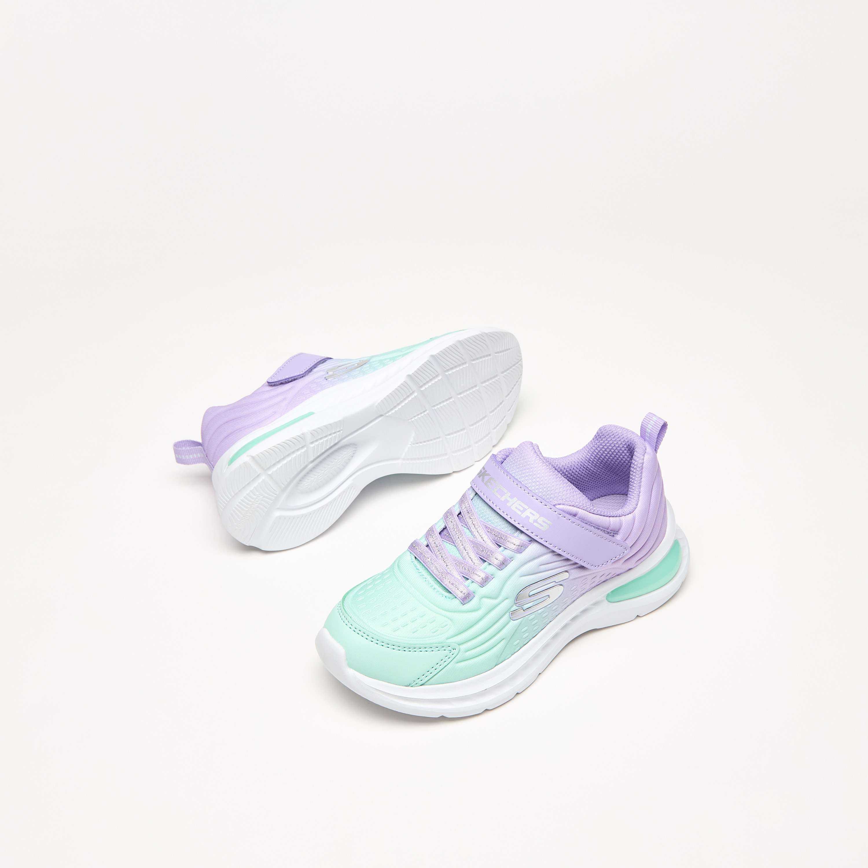 سكيتشرز حذاء رياضي جامبسترز تيك ميموري فوم كاحل منخفض للبنات 303603L-LVTQ | OE-girls-shoes-sneakers-image-6