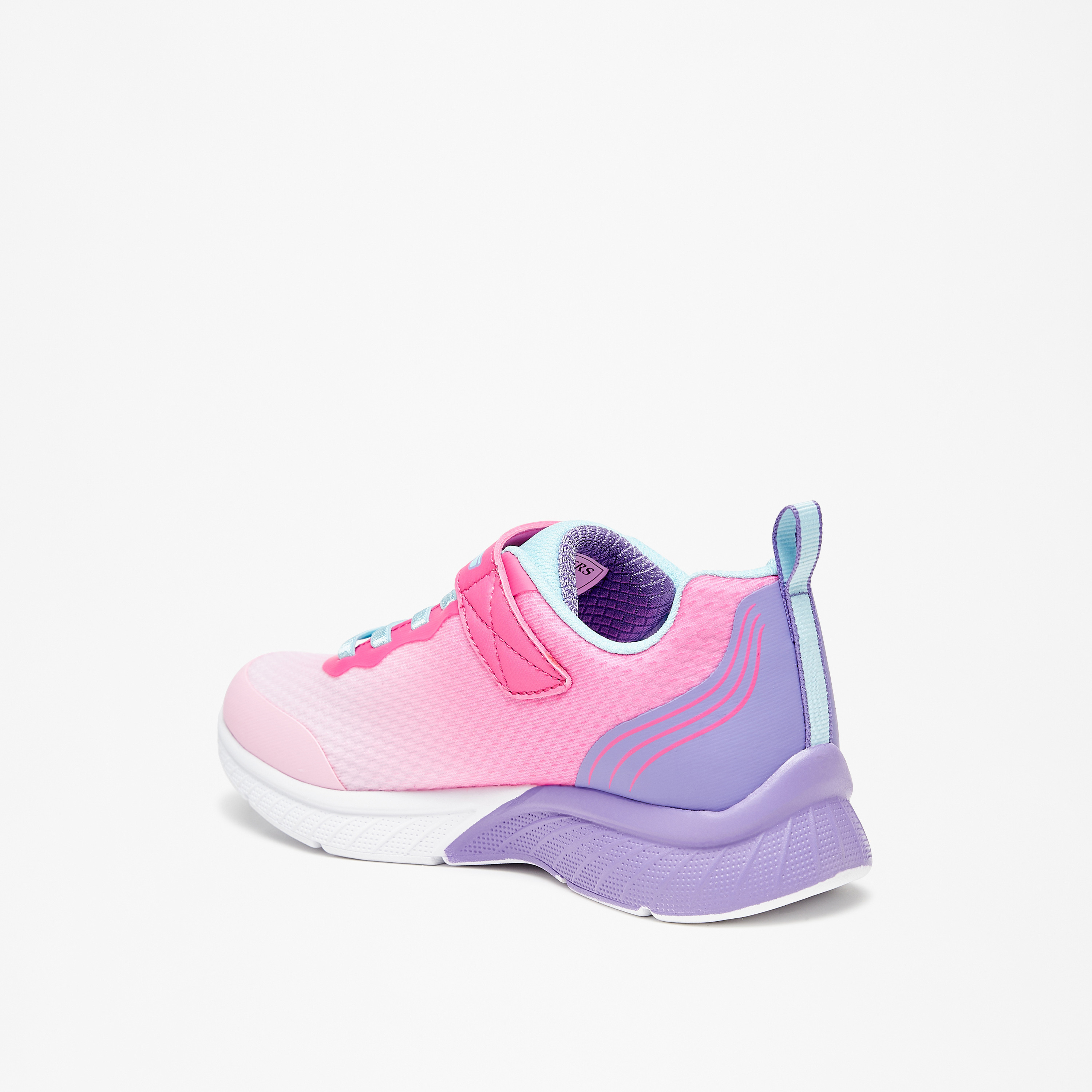 Skechers Girls Microspec Max Plus Hook & Loop Trainer Shoes-girls-shoes-sneakers-image-2
