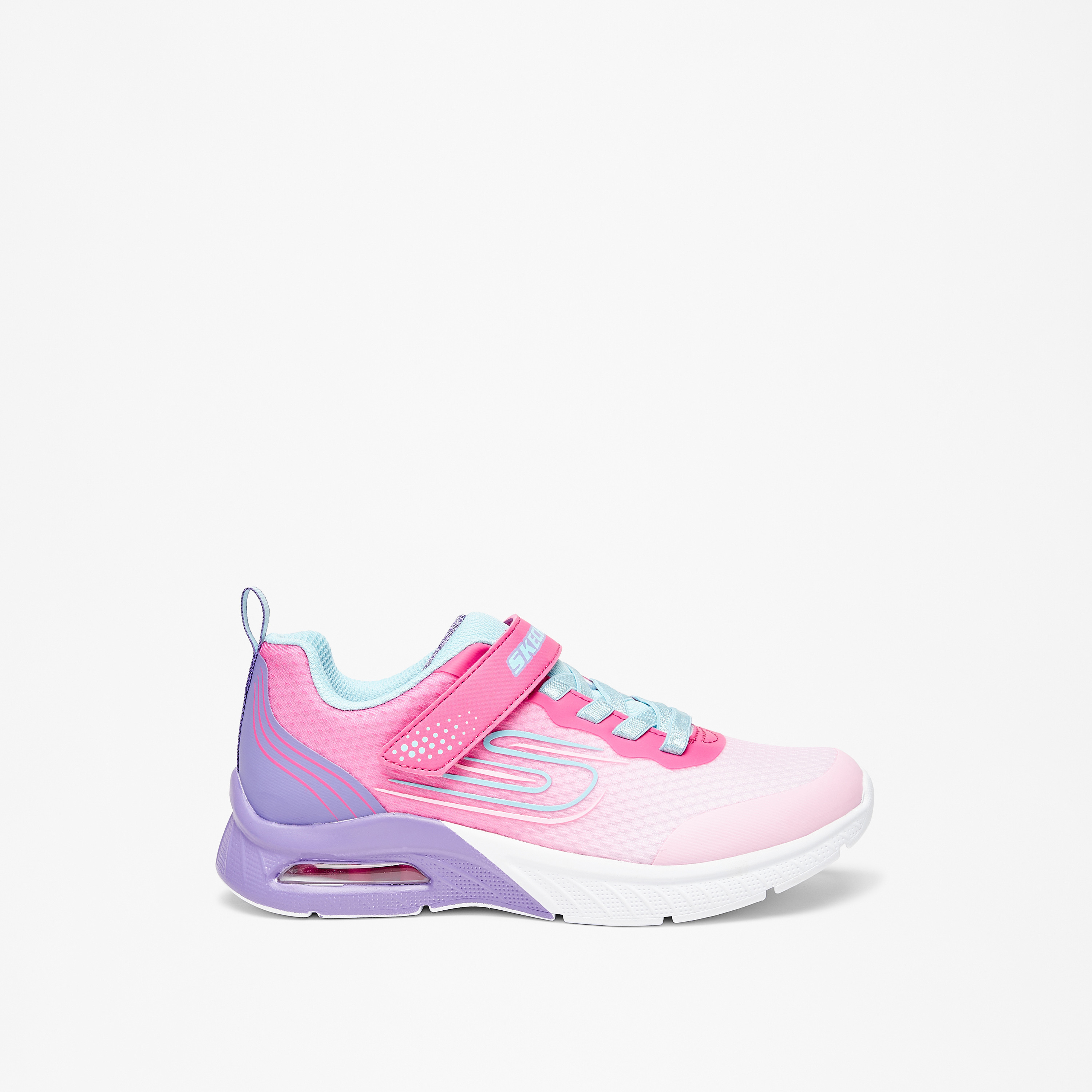 Skechers Girls Microspec Max Plus Hook & Loop Trainer Shoes-girls-shoes-sneakers-image-3