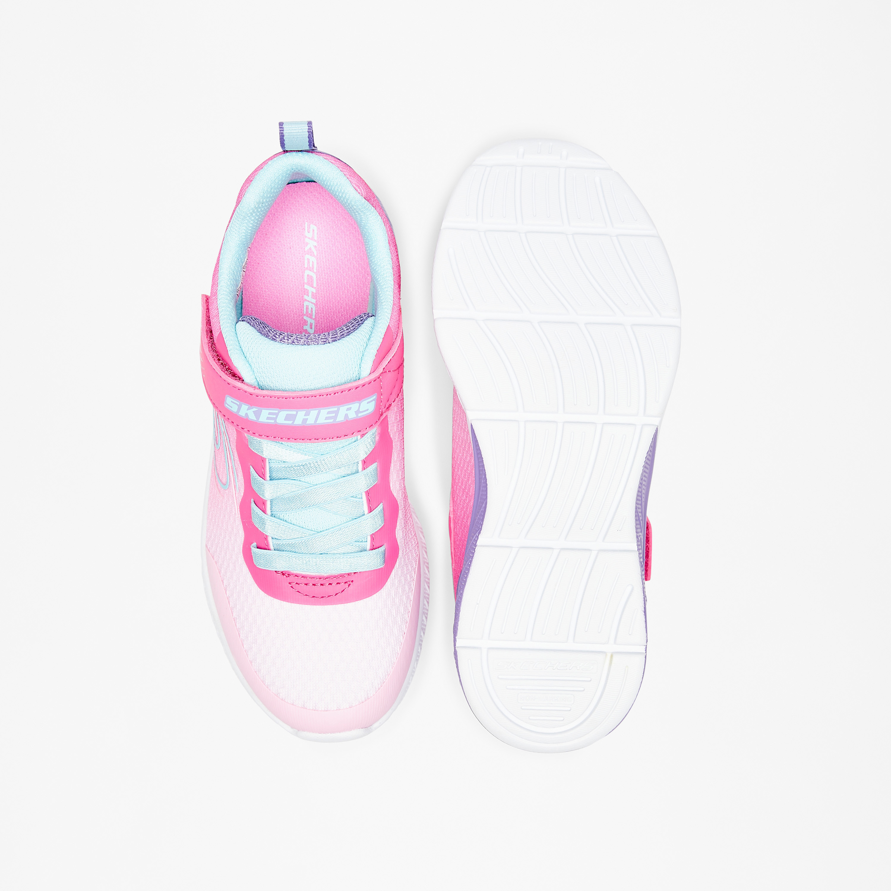Skechers Girls Microspec Max Plus Hook & Loop Trainer Shoes-girls-shoes-sneakers-image-4