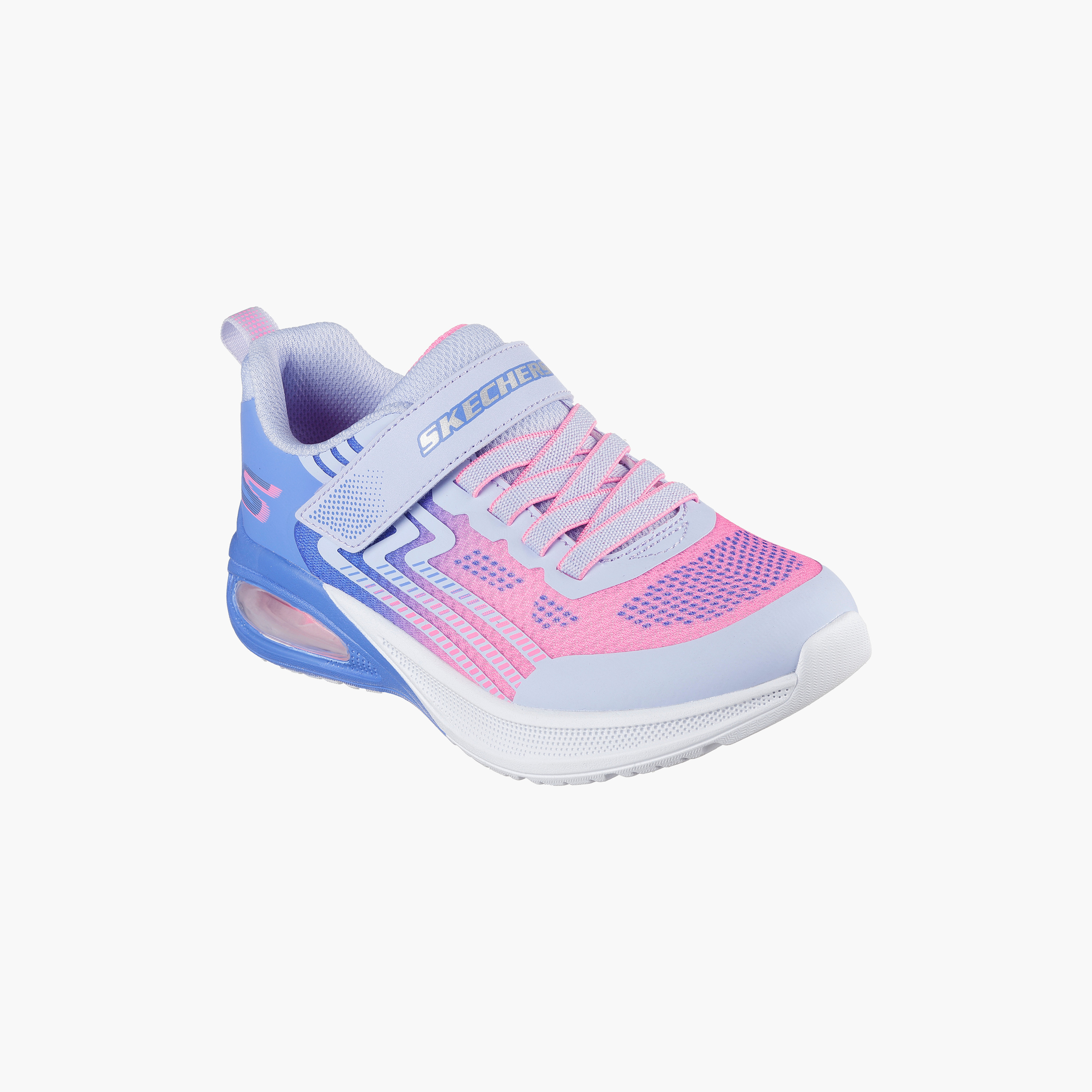 Skechers Girls Microspec Max Advance Hook & Loop Sneakers 303616L | OE-girls-shoes-sneakers-image-1