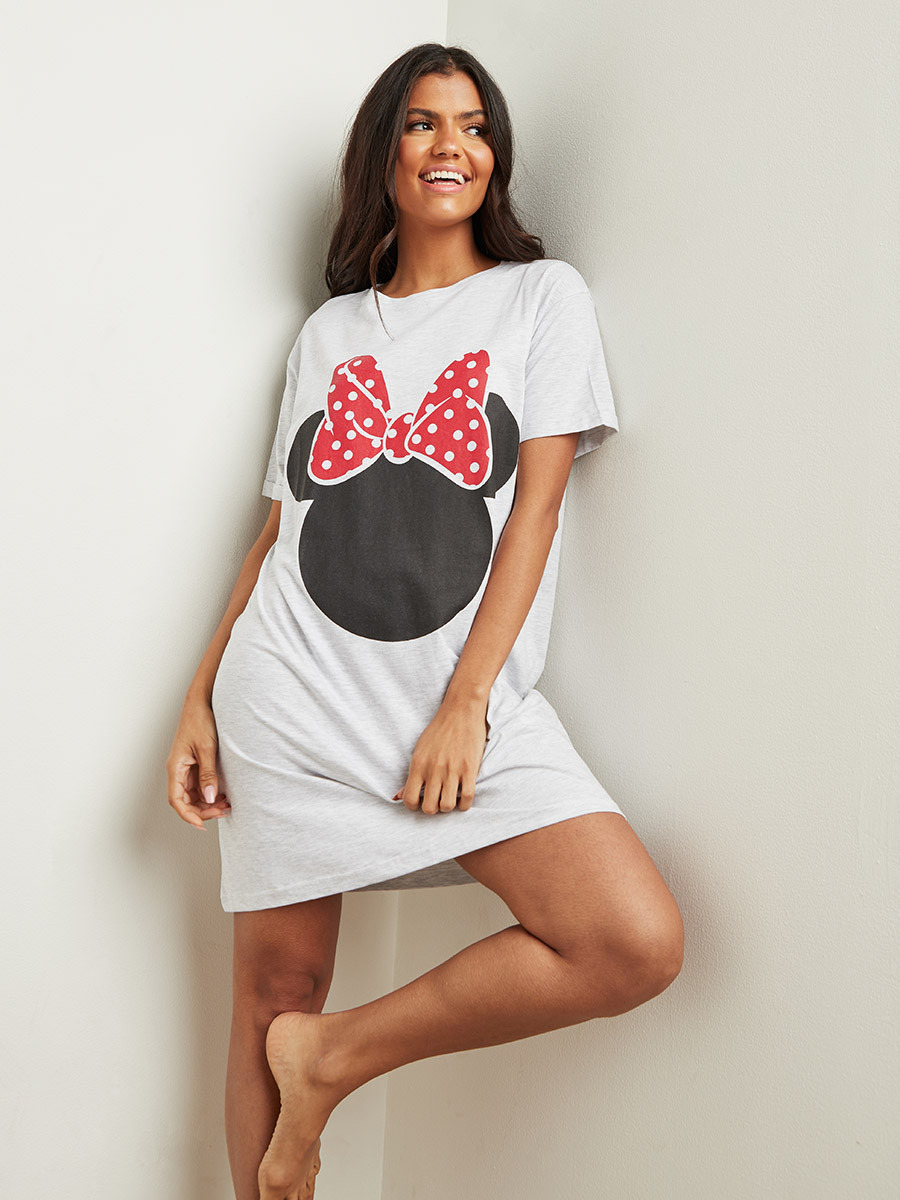 فستان نوم مطبوع بتصميم تيشيرت-women-clothing-nightwear-nighties-image-1