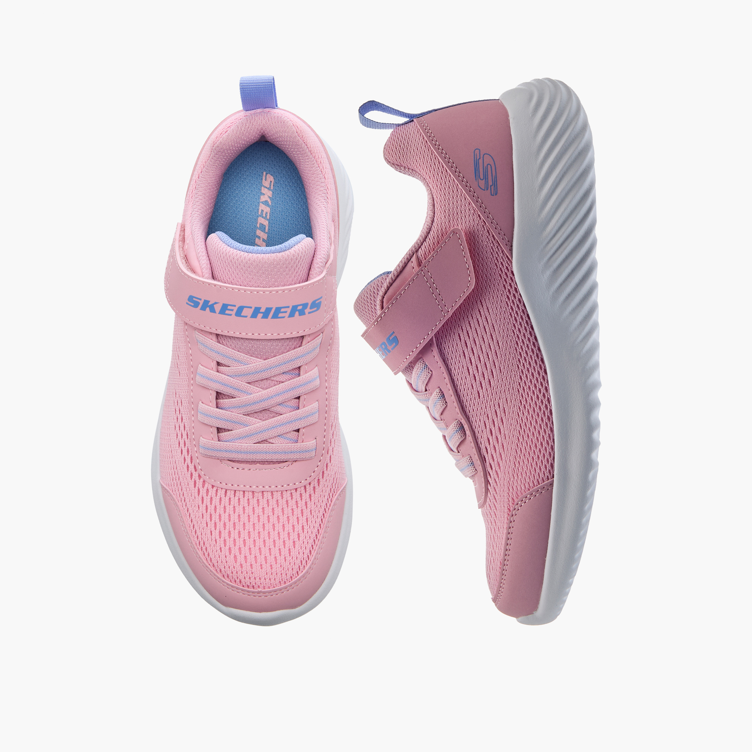 Skechers Girls BOUNDER Hook & Loop Sports Shoes-girls-shoes-sports-image-1
