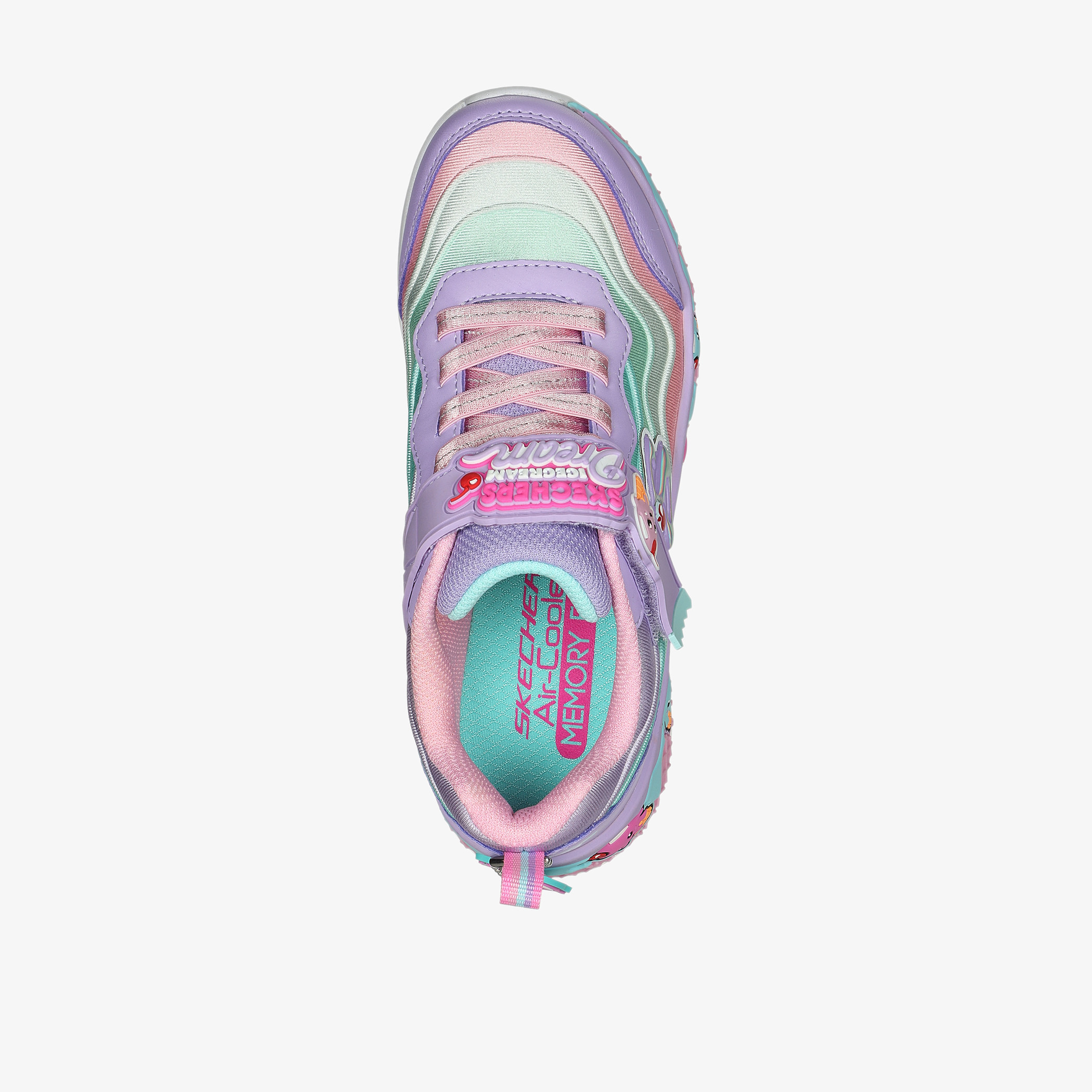 Skechers Girls Embossed Hook & Loop Walking Shoes-sports-girls-shoes-image-3