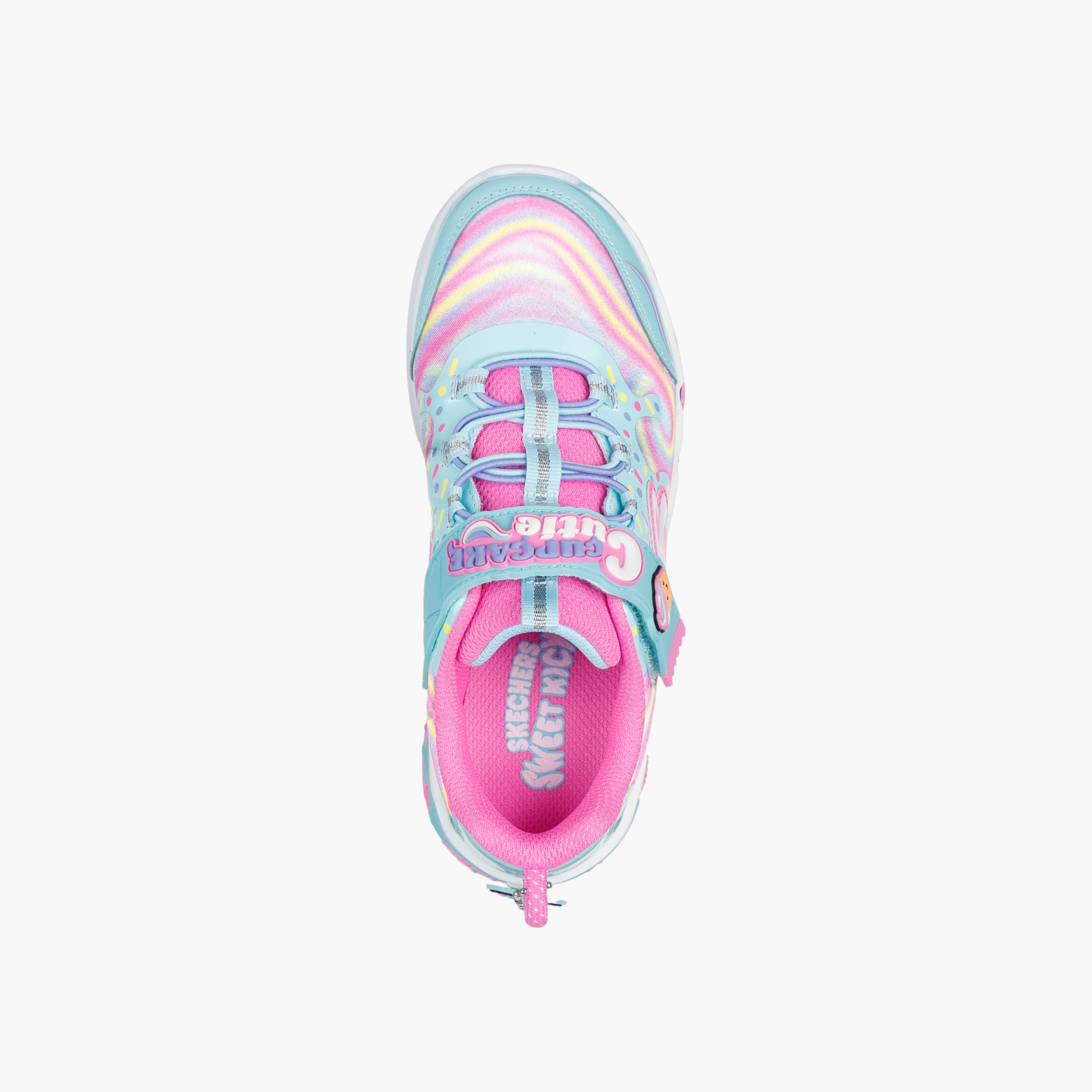 Skechers Girls' CUPCAKE CUTIE Sneakers with Hook and Loop Closure - 303627L-TQMT-girls-shoes-sneakers-image-3