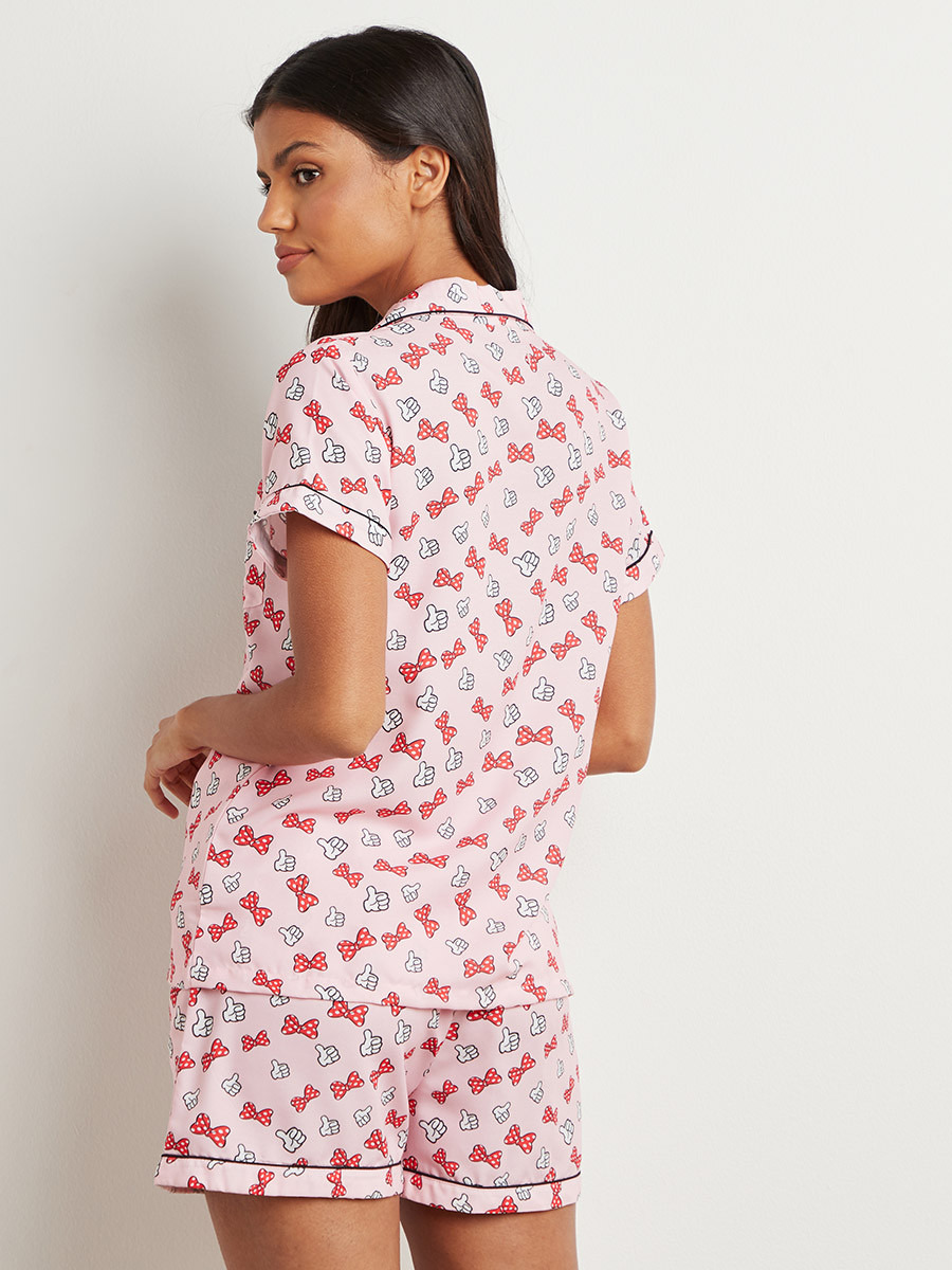 مجموعة من قميص مطبوع وشورت وقناع-women-clothing-nightwear-pyjamas-longsets-image-3