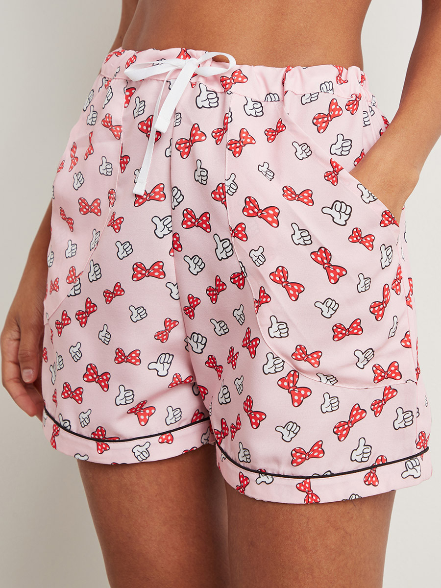Printed Button Through Shirt and Shorts with Eye Mask Set-women-clothing-nightwear-pyjamas-longsets-image-4