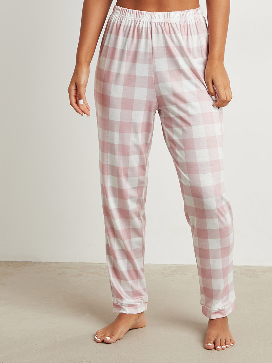 مجموعة من قميص مطبوع وشورت من ستايلي-women-clothing-nightwear-pyjamas-longsets-image-3
