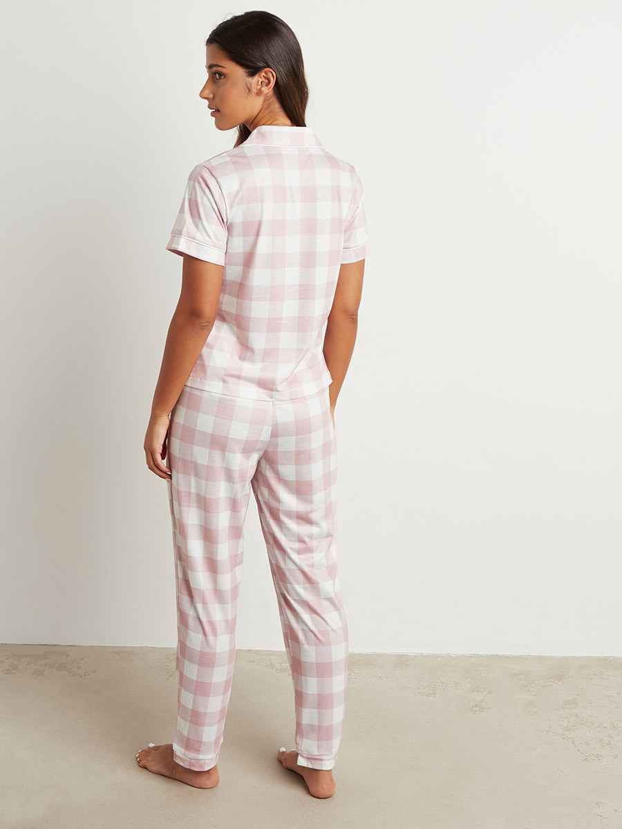 مجموعة من قميص مطبوع وشورت من ستايلي-women-clothing-nightwear-pyjamas-longsets-image-4