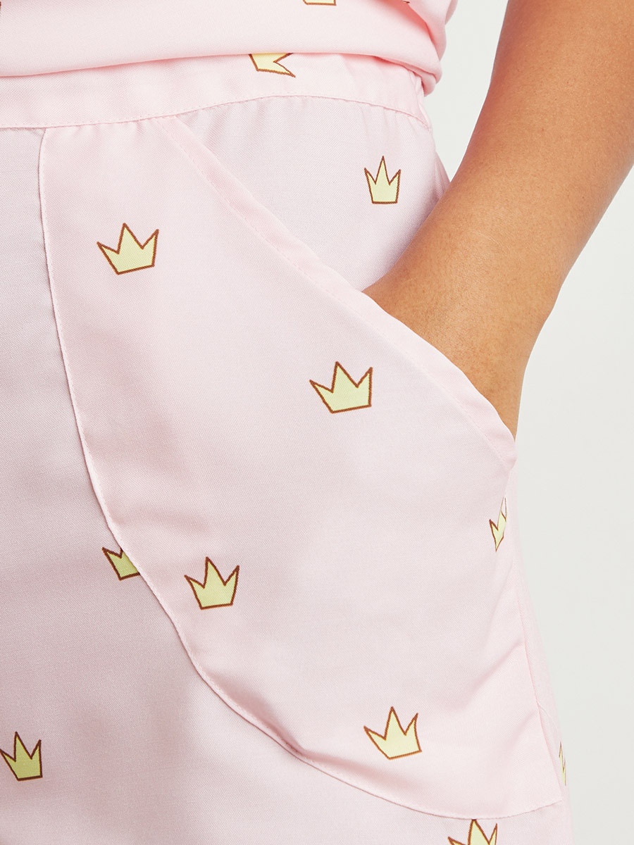 مجموعة من قميص مطبوع وشورت-women-clothing-nightwear-pyjamas-bottoms-image-5