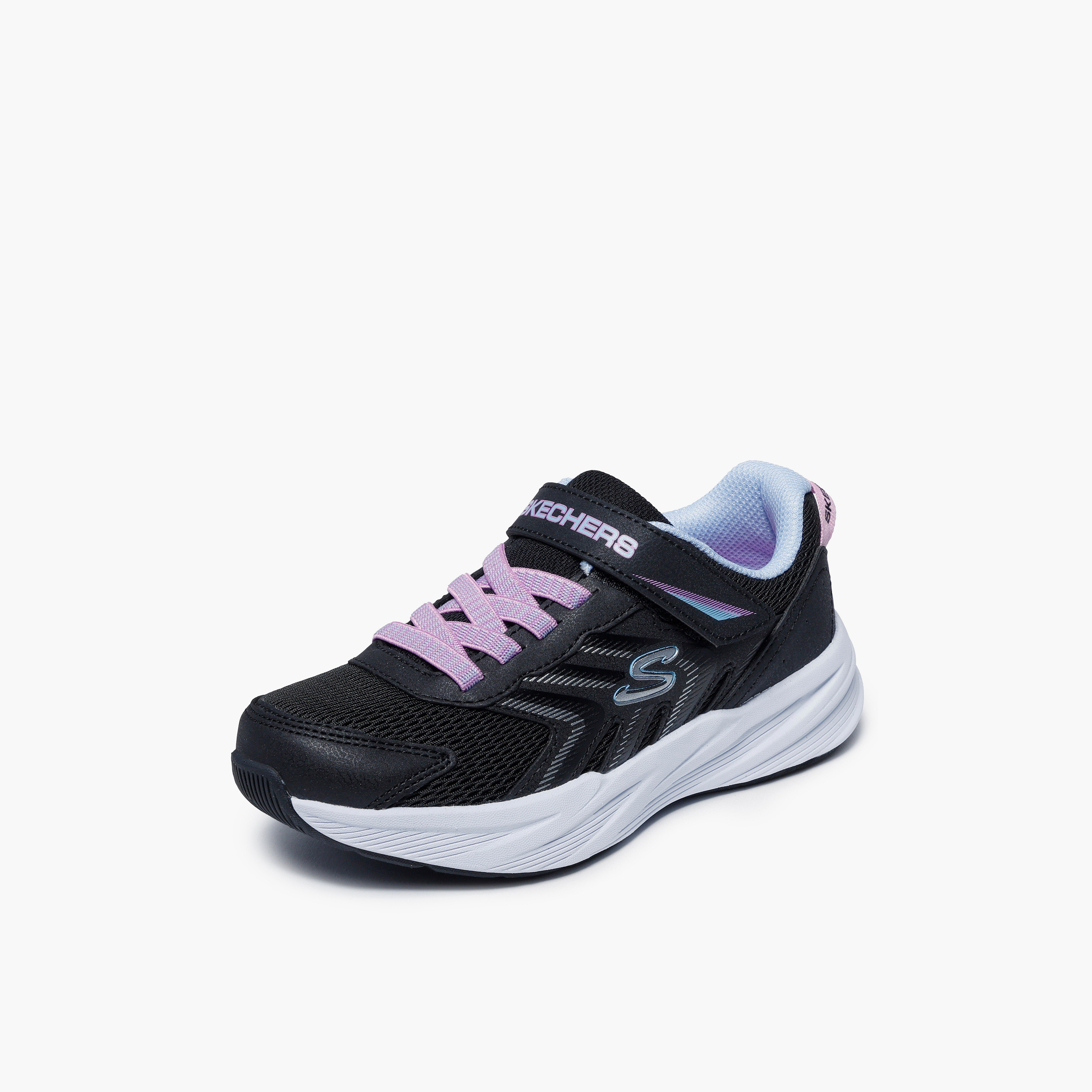 Skechers Girls MICROSPEC TREAD Hook & Loop Sneakers-girls-shoes-sports-image-5