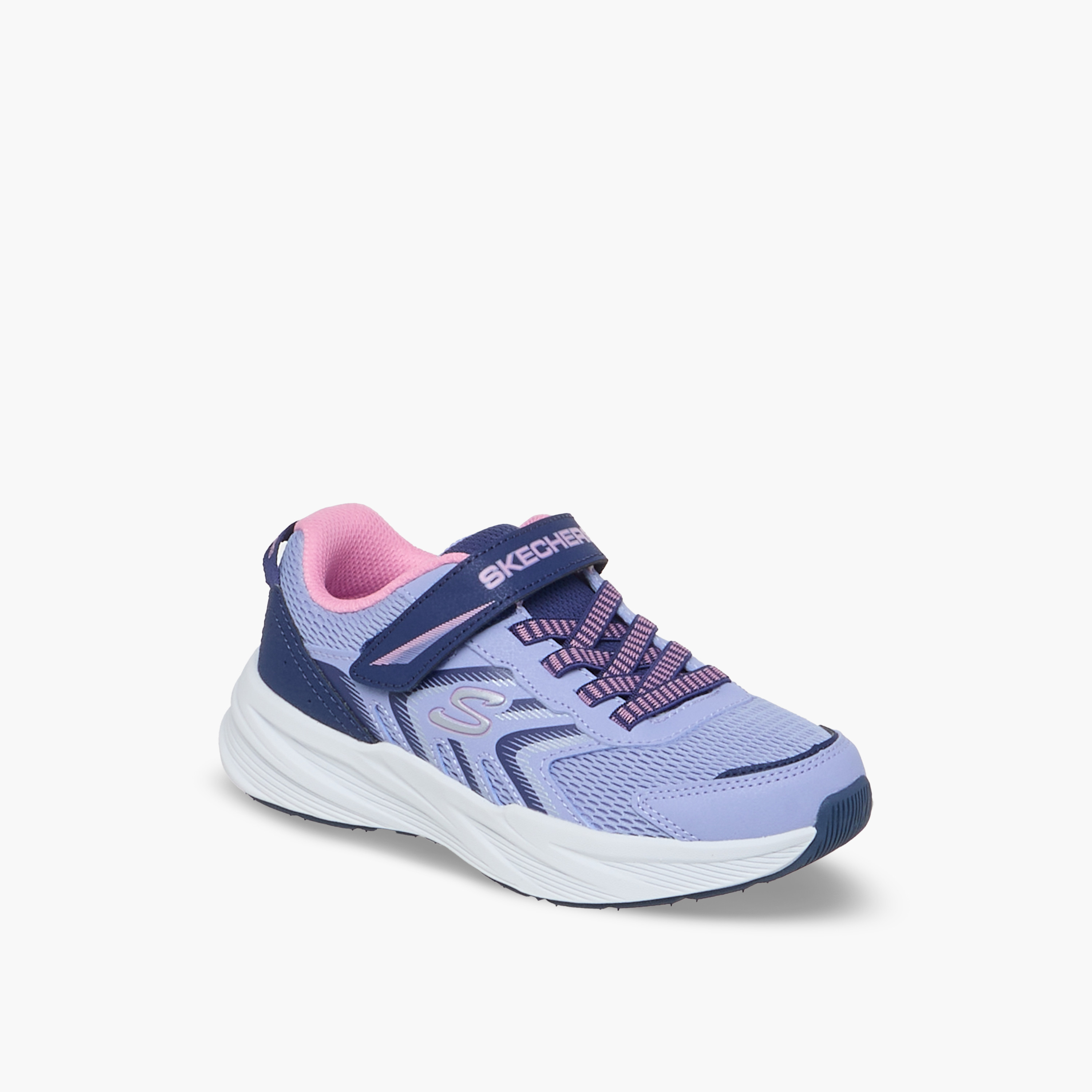 حذاء جري ميكروسبيك تريد بشريط لاصق للبنات من سكتشرز-girls-shoes-sports-image-12