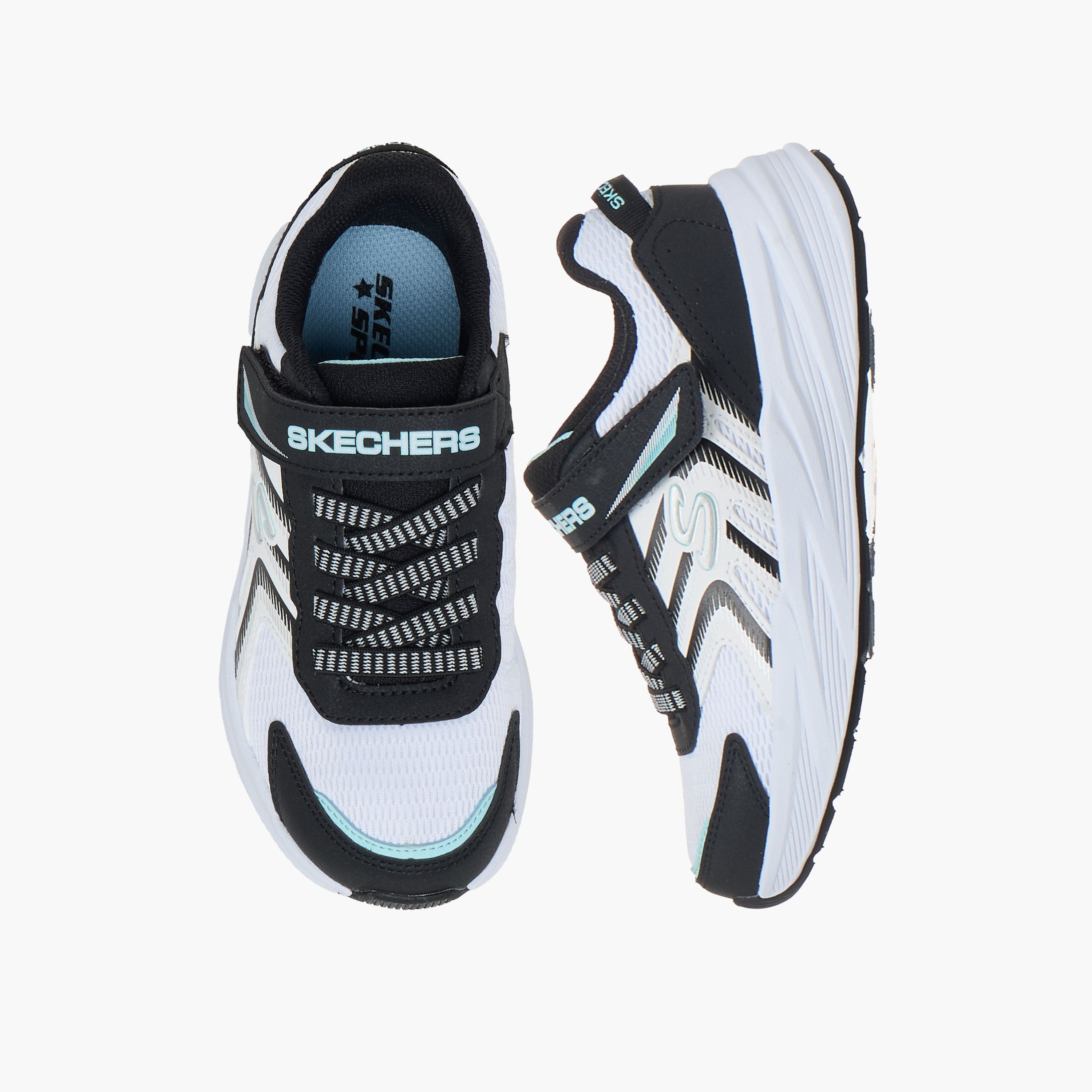 Skechers Girls Microspec Tread Hook & Loop Running Shoes-girls-shoes-sports-image-1