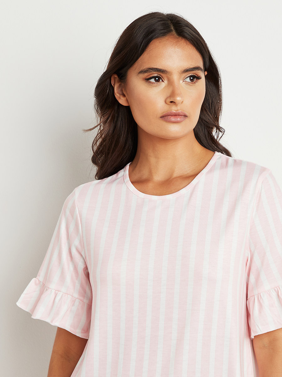 فستان نوم ميدي مخطط من ستايلي-women-clothing-nightwear-nighties-image-3