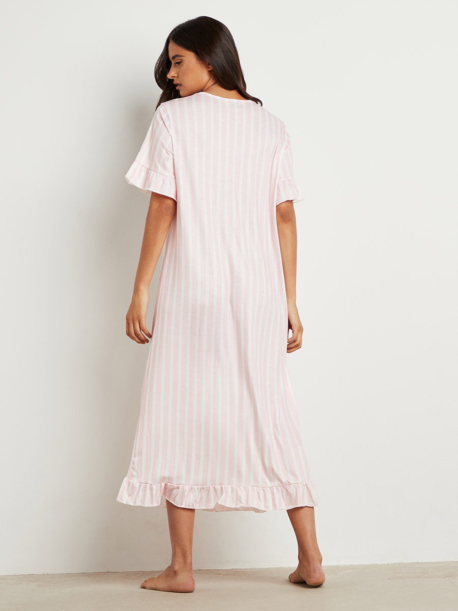 فستان نوم ميدي مخطط من ستايلي-women-clothing-nightwear-nighties-image-4