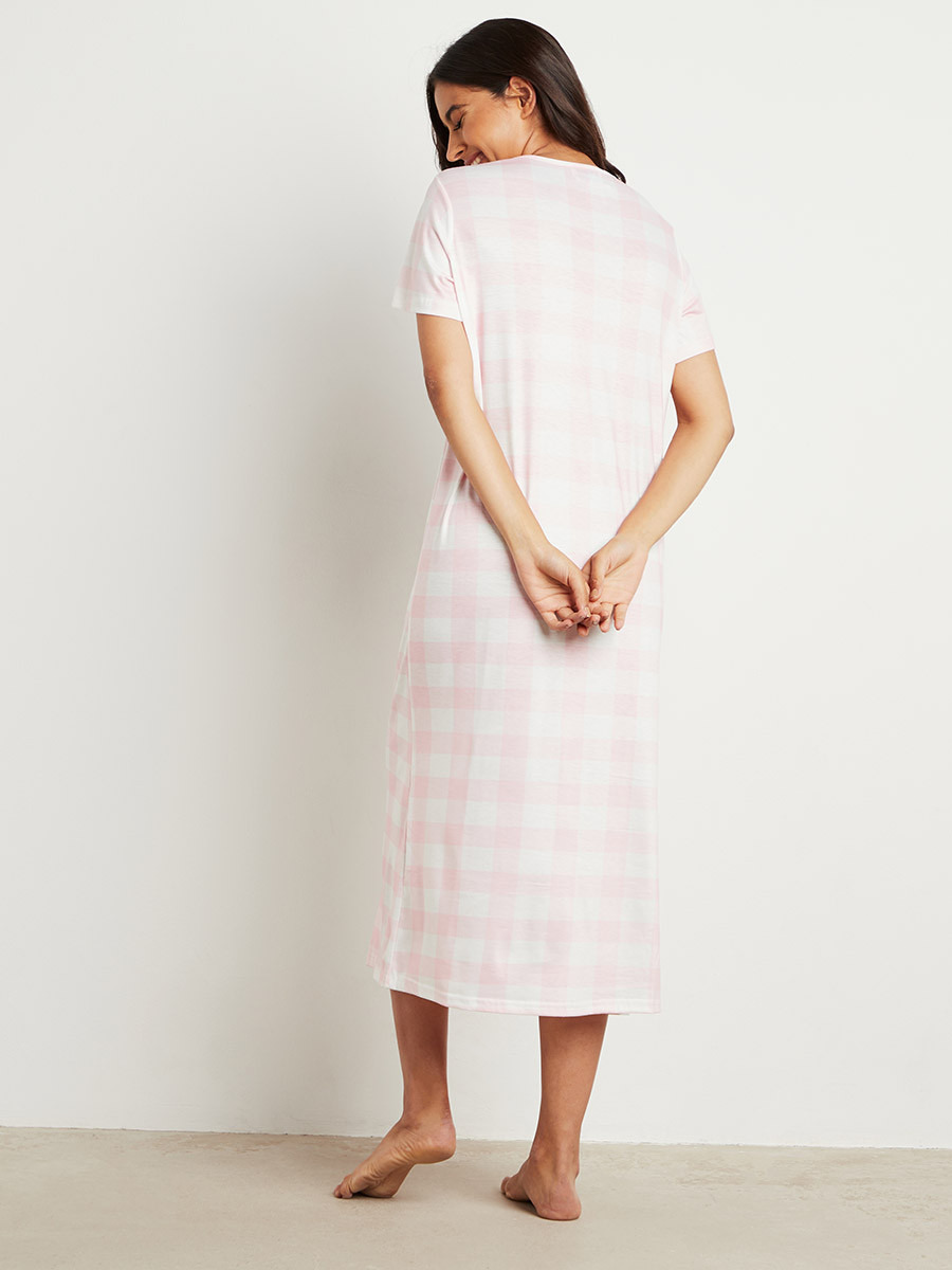 فستان نوم ميدي مطبوع من ستايلي-women-clothing-nightwear-nighties-image-3