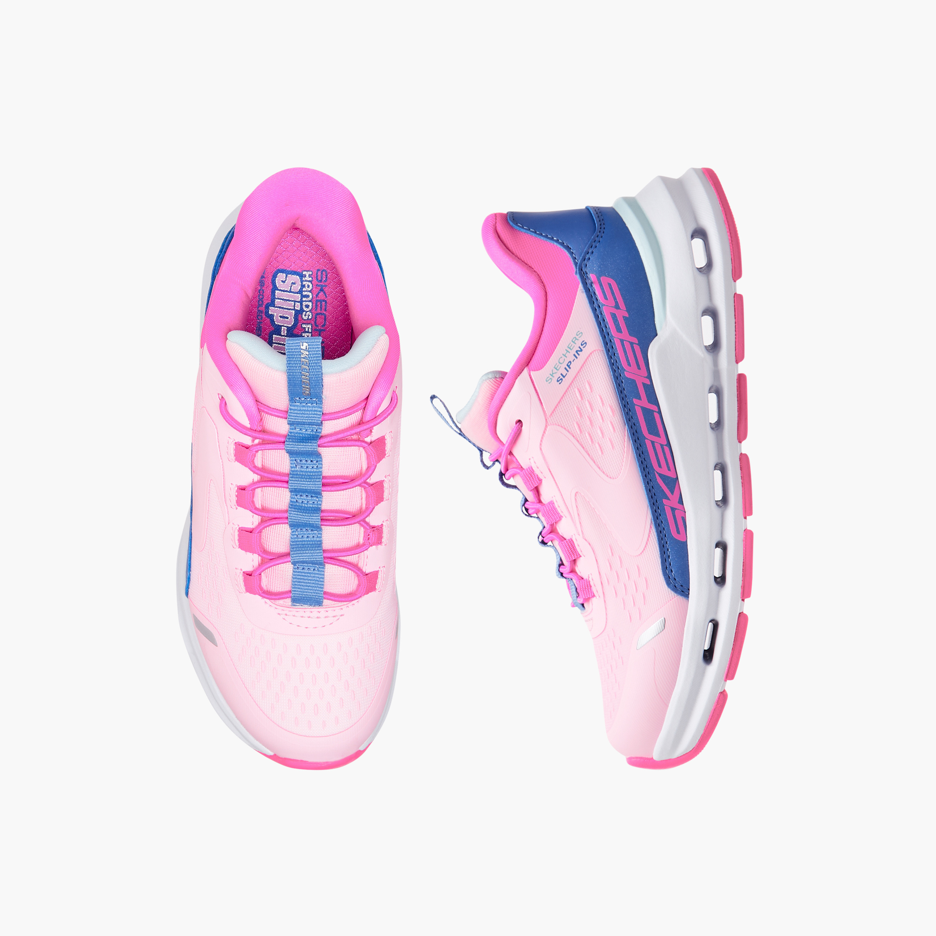 Skechers Girls Glide Step+ Slip-On Running Shoes-girls-shoes-sports-image-1