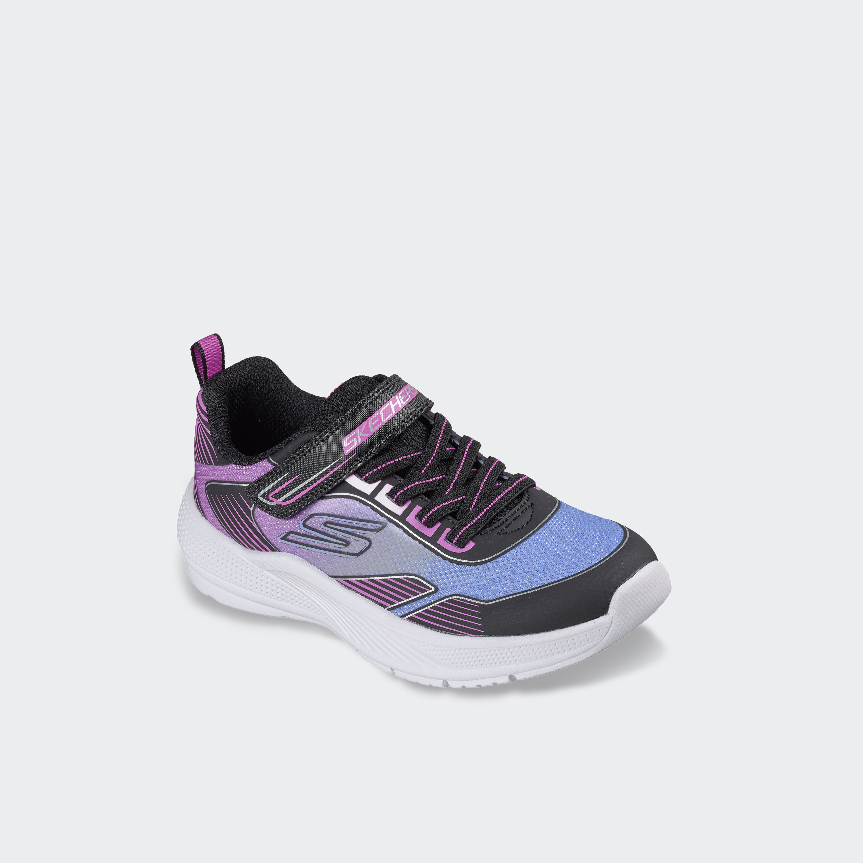 Skechers Girls Microspec Advance Hook & Loop Ankle Sneakers-girls-shoes-sneakers-image-1