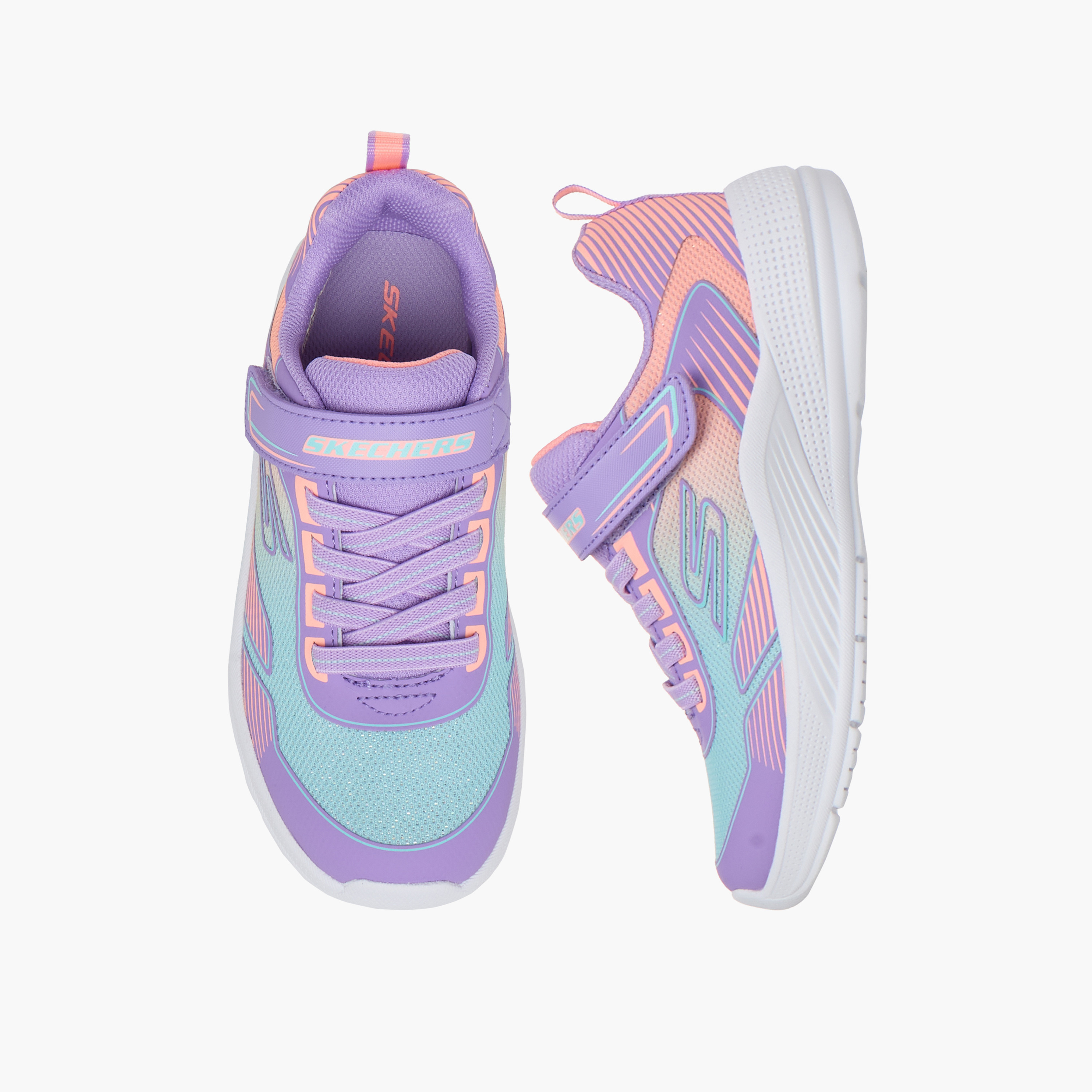 حذاء جري ميكروسبيك أدفانس بشريط لاصق للبنات من سكتشرز-girls-shoes-sports-image-6