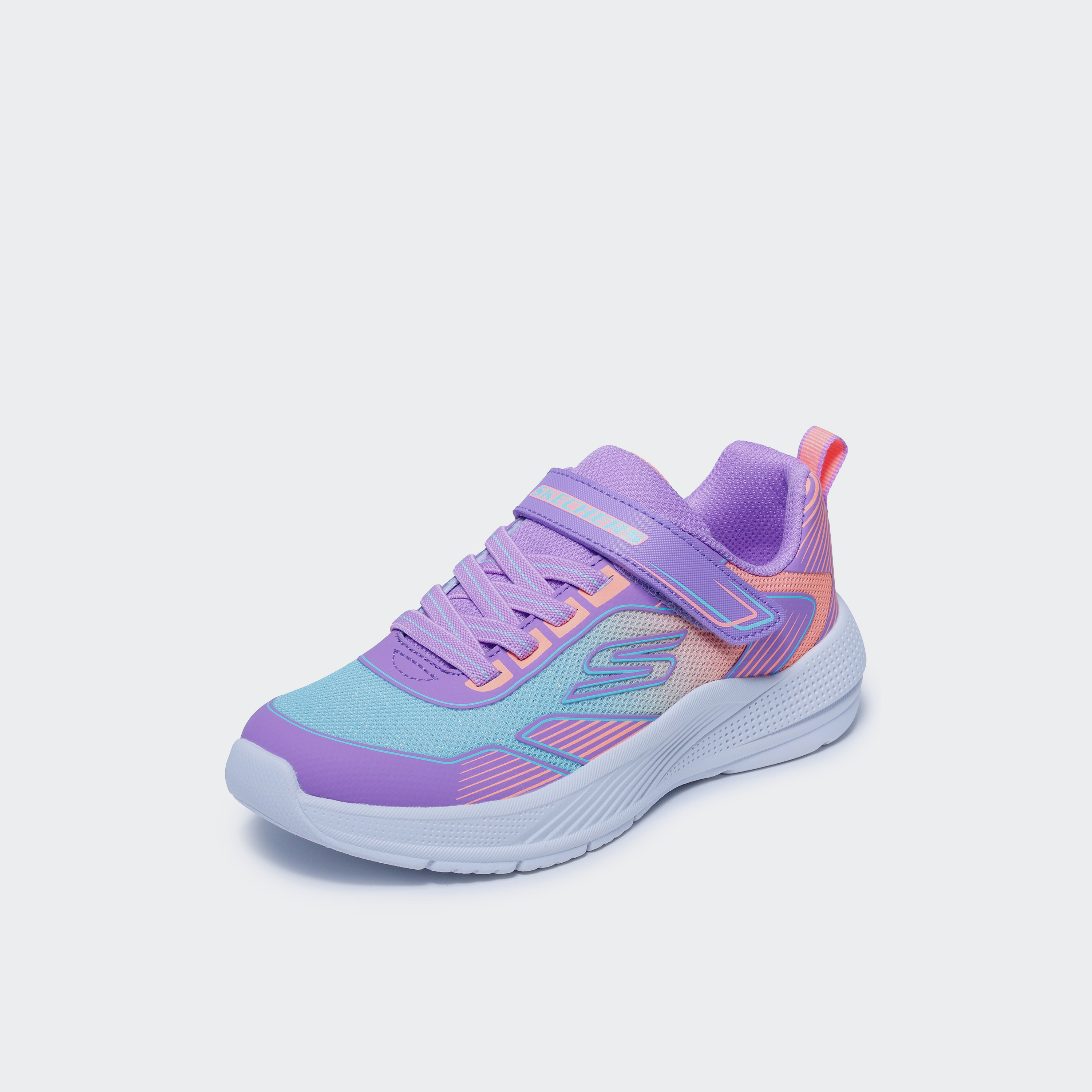 Skechers Girls Microspec Advance Hook & Loop Ankle Sneakers-girls-shoes-sneakers-image-4