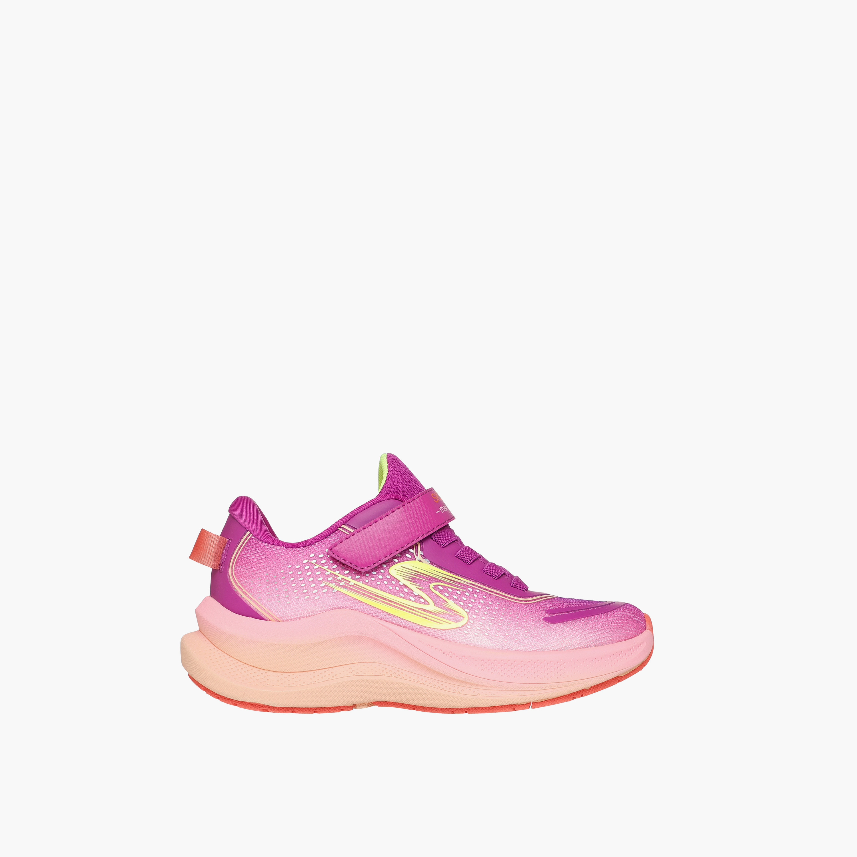 Skechers Girls Max Ascend Hook & Loop Cushioned Sole Running Shoes-girls-shoes-sports-image-2
