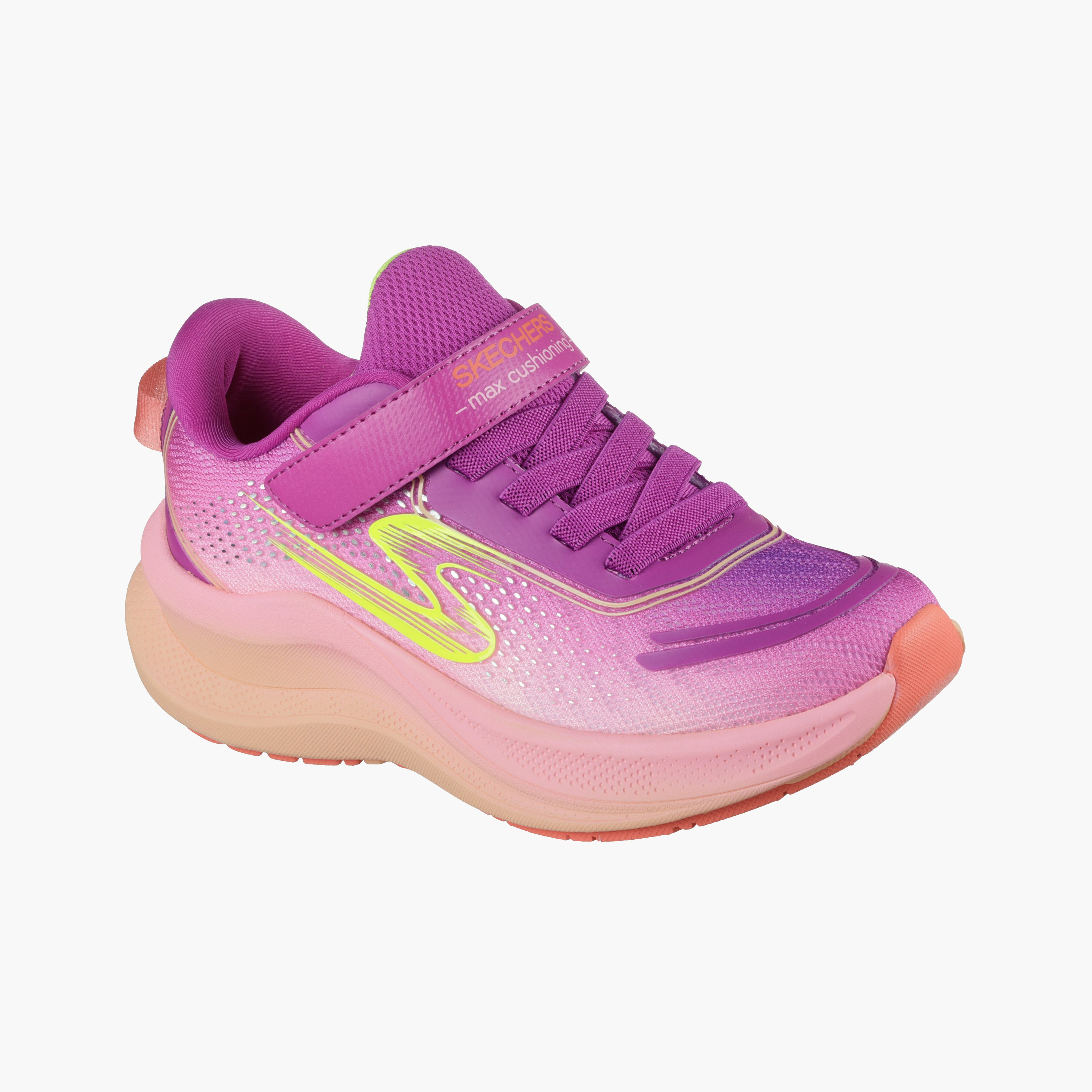 Skechers Girls MAX CUSHIONING ASCEND Hook & Loop Sports Shoes-girls-shoes-sneakers-image-5